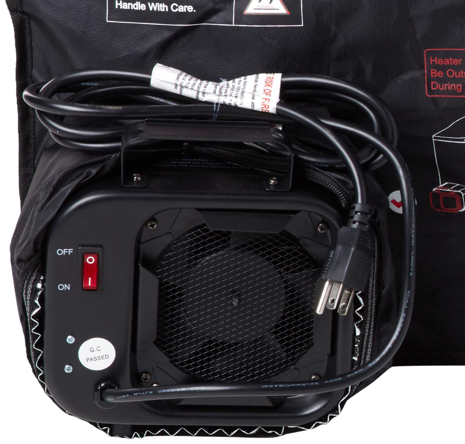 Upgraded DR-122 Portable Bed Bug Heater with Thermometer & Timer - 18 Cubic Feet 2-Tier Infrared Heater for Home & Travel - Black Large Size for Mattress, Furniture & Luggage Disinfection