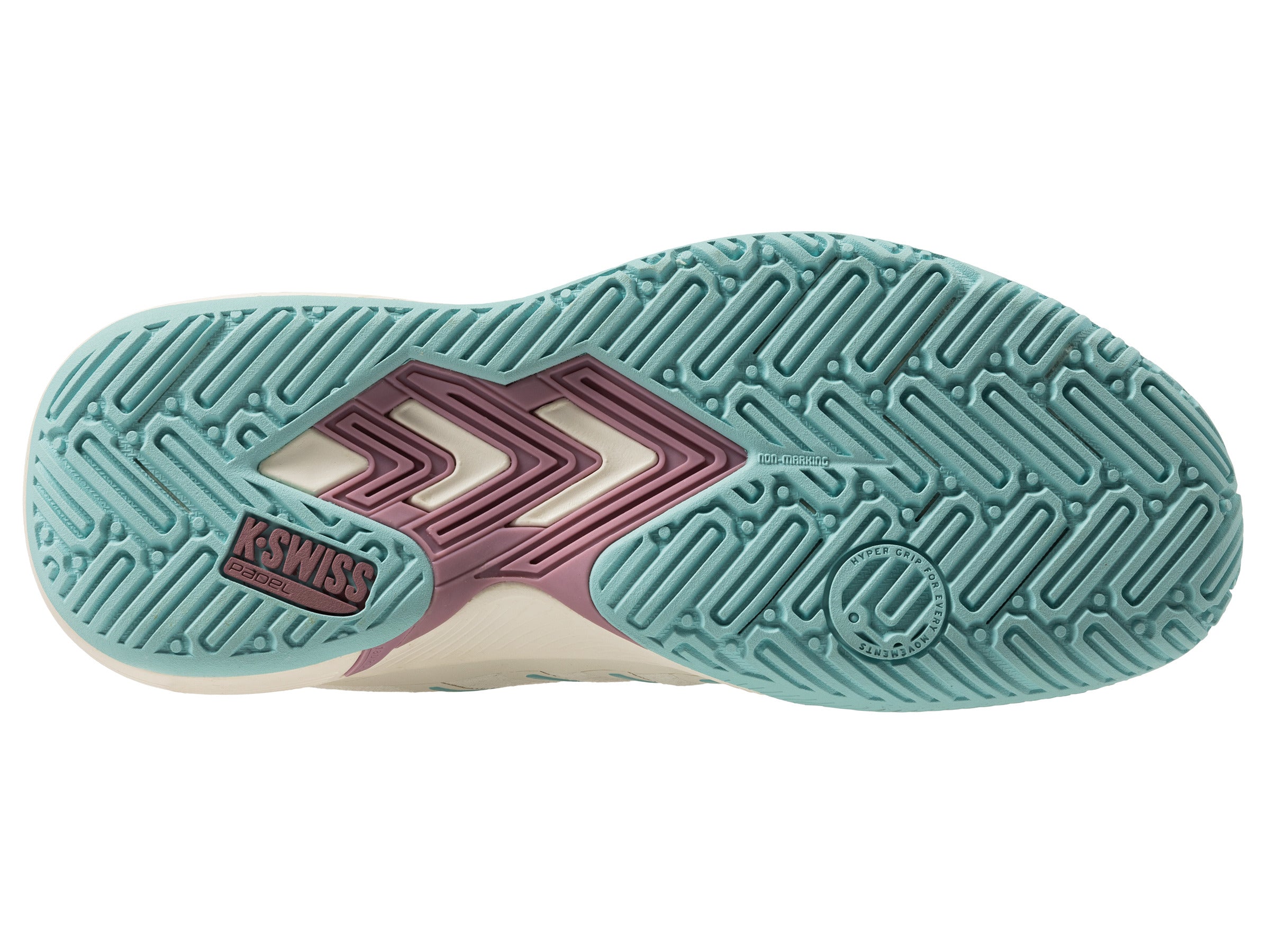 ULTRA COURT PADEL Tennis Shoes for Men & Women - 94436 970 M | White/Lilac/Pastel Turquoise | Lightweight & Breathable for Padel, Tennis & Casual Wear