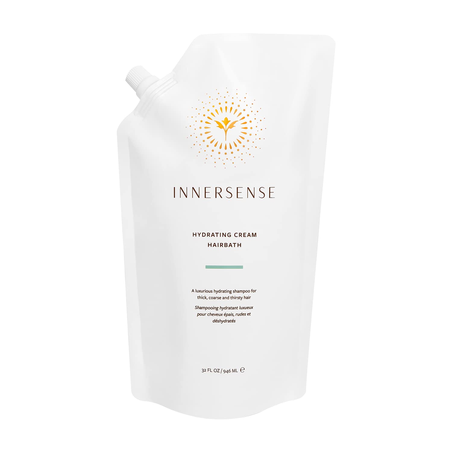 INNERSENSE Organic Beauty Hydrating Hairbath Shampoo Refill Pouch & Hair Renew Scalp Oil Bundle - Natural, Non-Toxic, Cruelty-Free Hair Care for Dry, Damaged Hair | Daily Moisturizing & Scalp Nourishment Solution