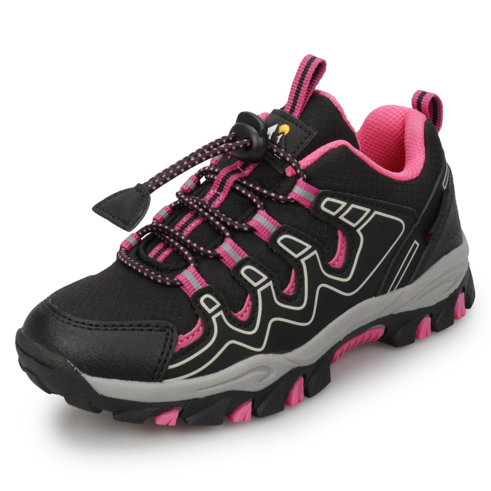 UOVO Waterproof Hiking Shoes for Kids - Boys & Girls Non-Slip Lightweight Sneakers for Running, Tennis & Outdoor Activities | Perfect for Trail Hiking, School Sports & Playground Adventures