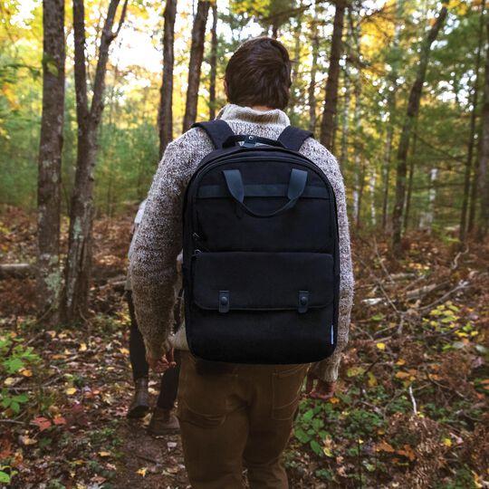 Travelon Origin Sustainable Antimicrobial Anti-Theft Large Backpack for Travel, Commuting & Work - Water-Resistant Laptop Backpack with RFID Protection & Hidden Pockets
