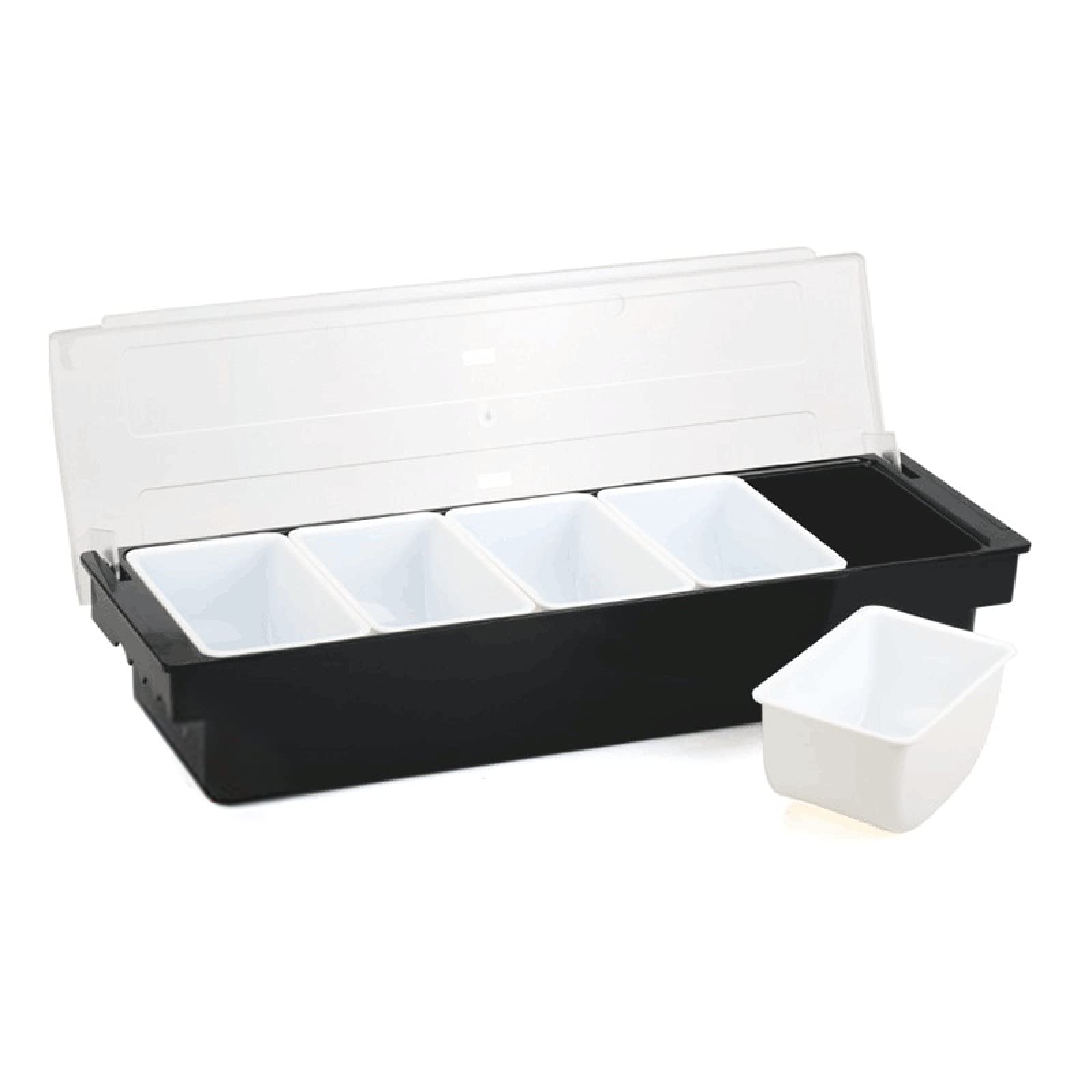 LOYALHEARTDY 2-Piece Clear Food Storage Container Set with 5 Detachable Small Containers & Lids - Reusable Refrigerator Organizer for Fruits, Vegetables & Meal Prep - Includes Ice Storage Layer for Freshness - Perfect for Kitchen, Pantry & Office Organization