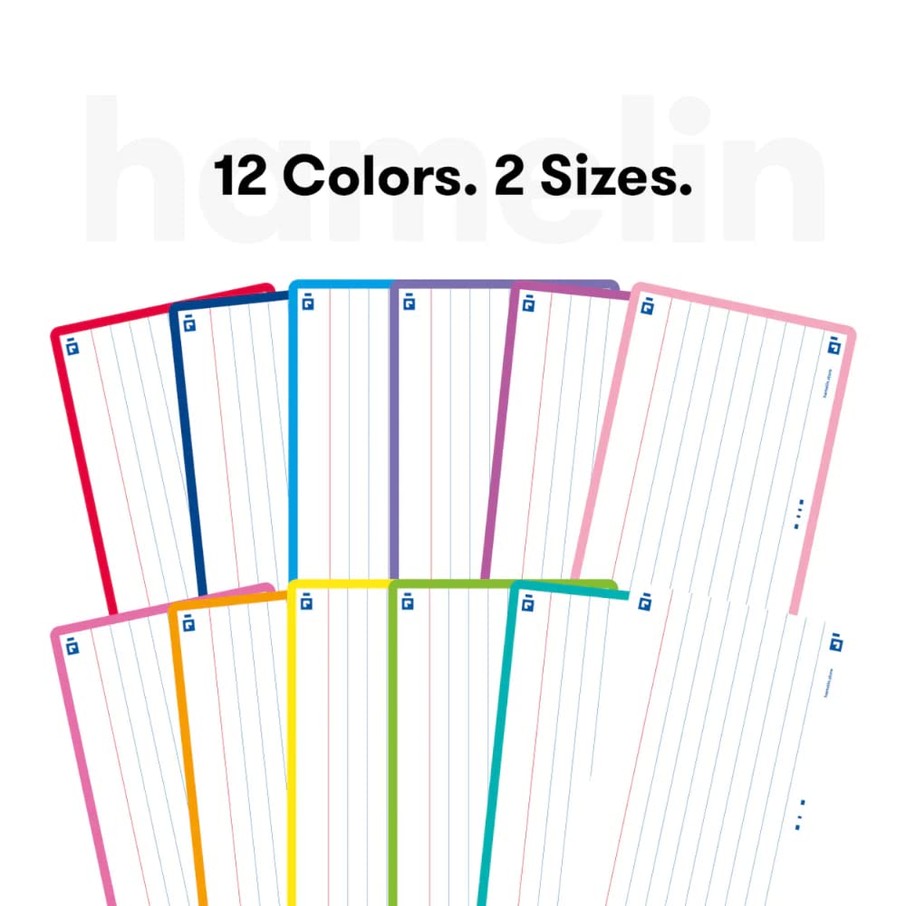 Hamelin Index Cards Flash 2.0 - 80ct 4x6 Yellow Flash Cards for Study & Organization (Model 400134042) | Perfect for Students, Teachers & Office Use