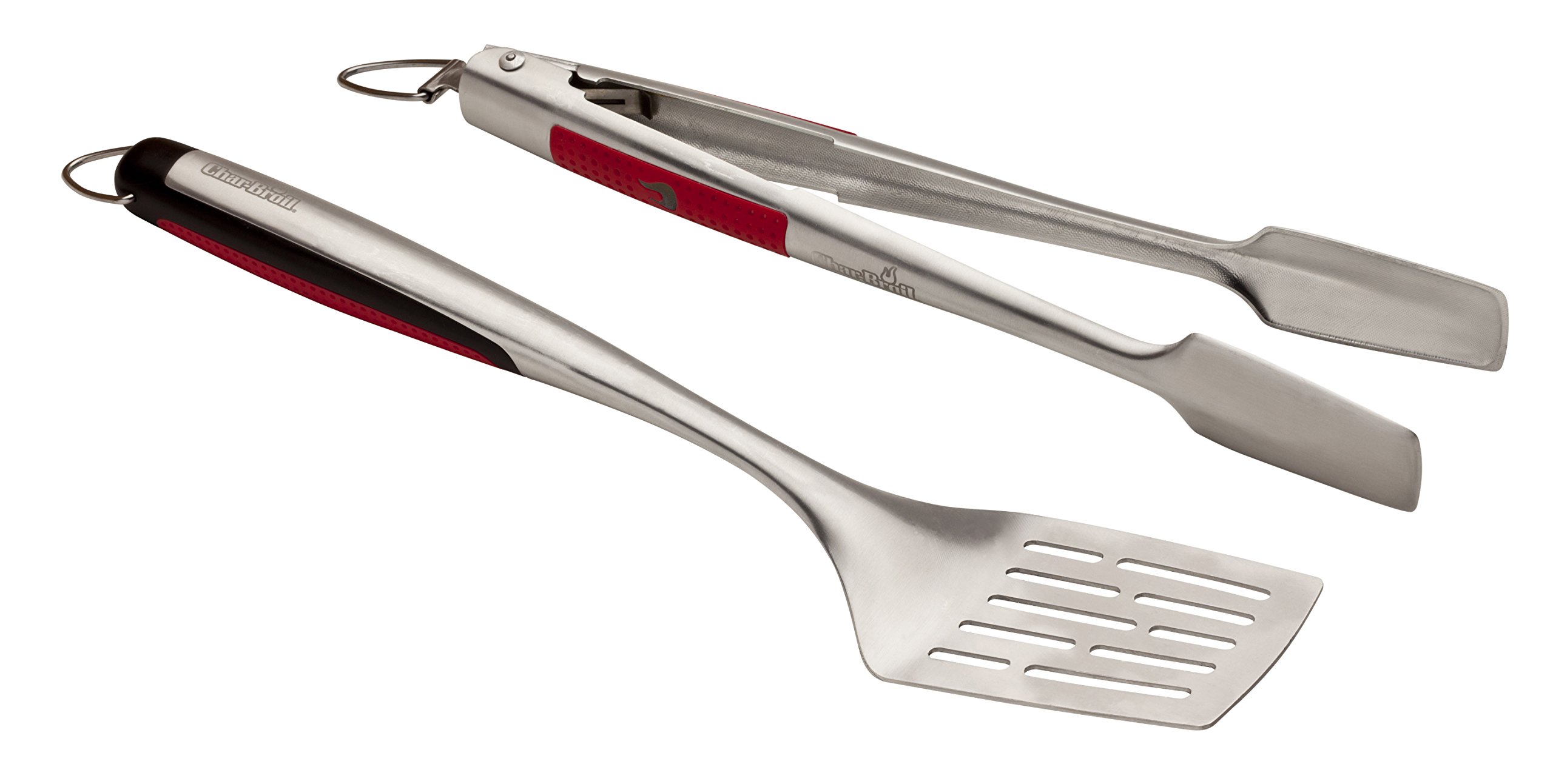 Char-Broil 2-Piece BBQ Grill Tool Set with Comfort Grip - Perfect for Outdoor Grilling, Backyard Cookouts, and Camping Trips