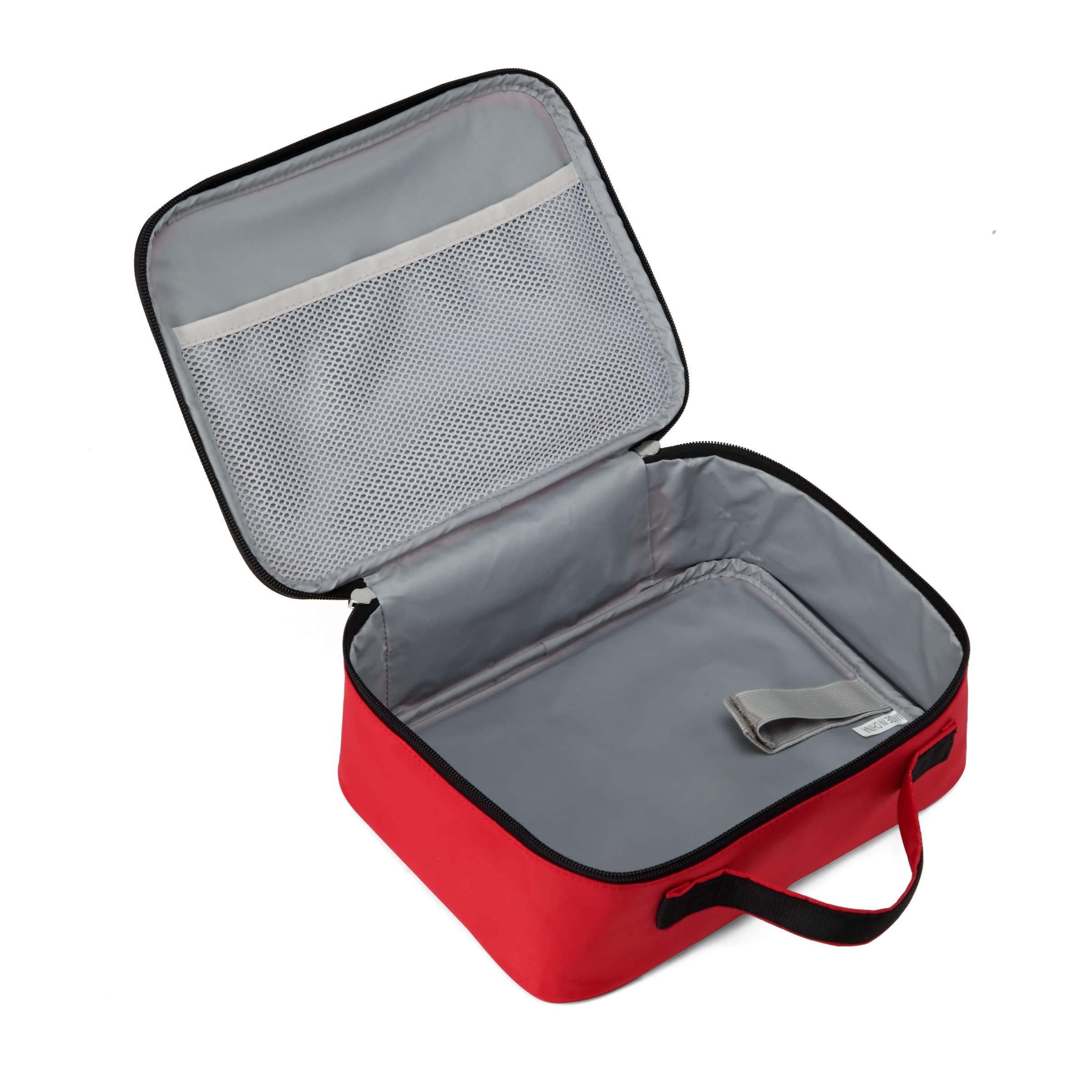 BLUEFAIRY Insulated Lunch Box for Boys & Kids - Leakproof School Lunch Bag for Elementary, Middle School & Kindergarten - Perfect for Daycare, Picnics & Outdoor Activities - Deep Red