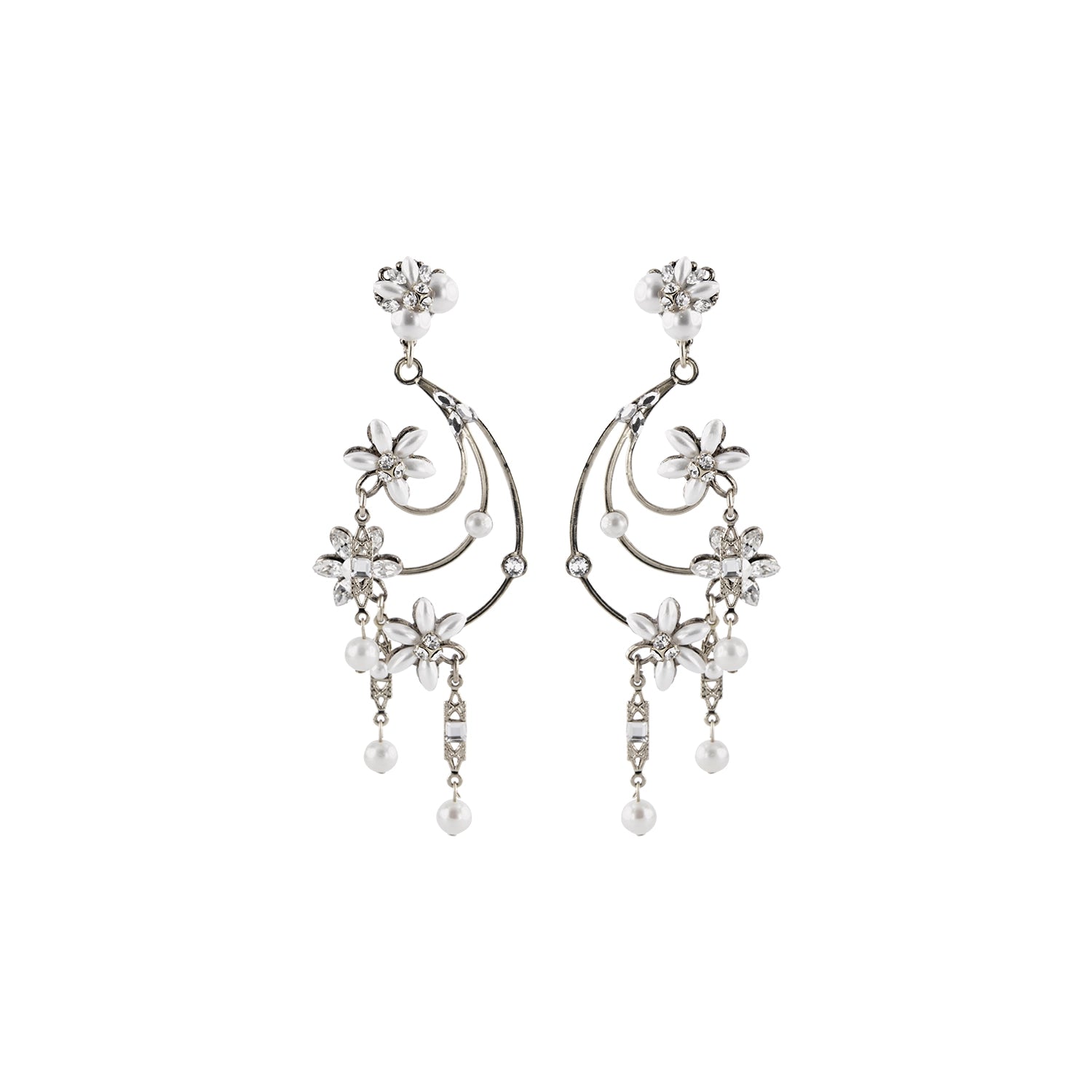 Elegant Flower Earrings for Women - Dainty Floral Studs & Dangle Jewelry - Perfect for Weddings, Parties & Everyday Wear