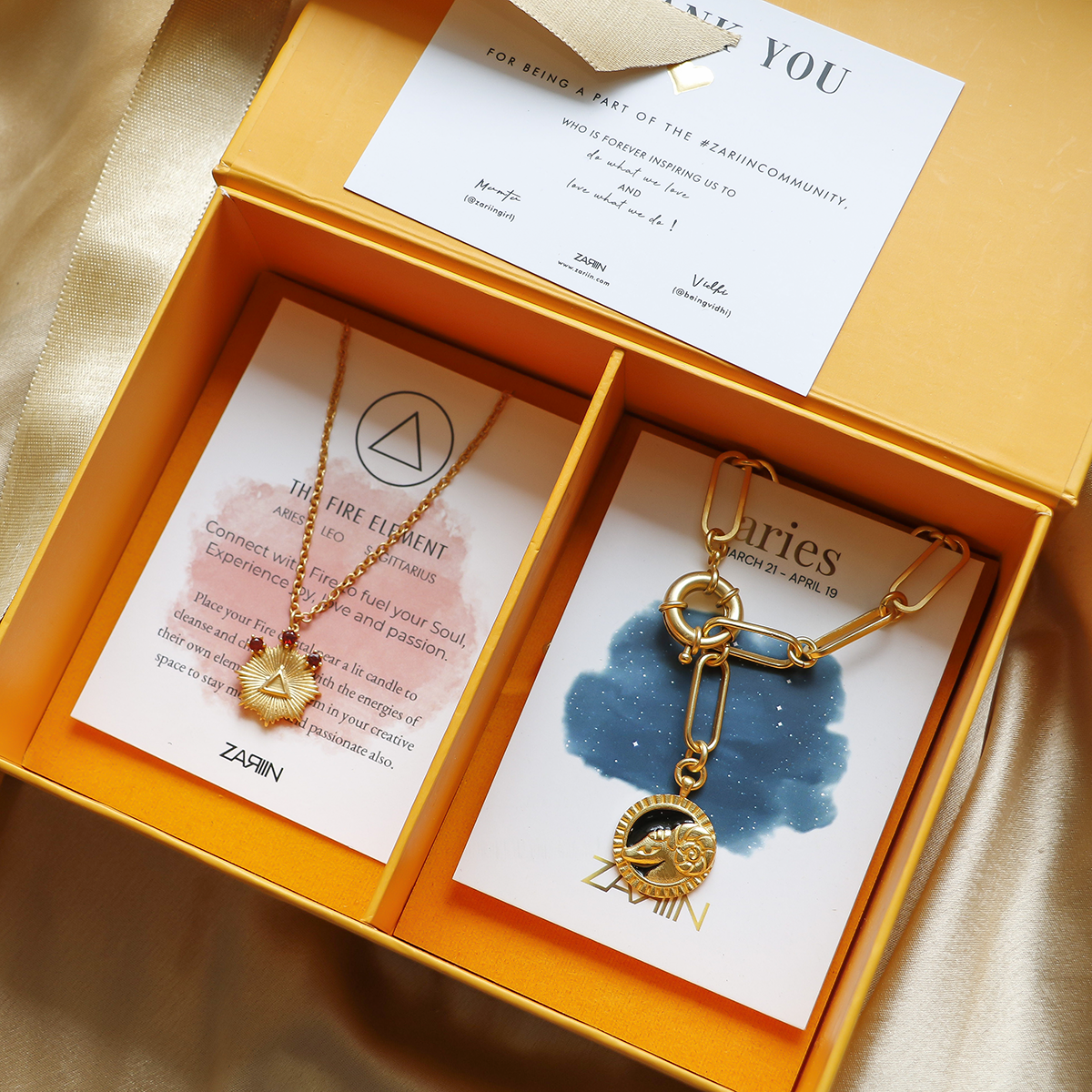 Aries Zodiac Necklace & Fire Sign Jewelry Gift Set - Perfect for Birthdays, Anniversaries, and Astrology Lovers