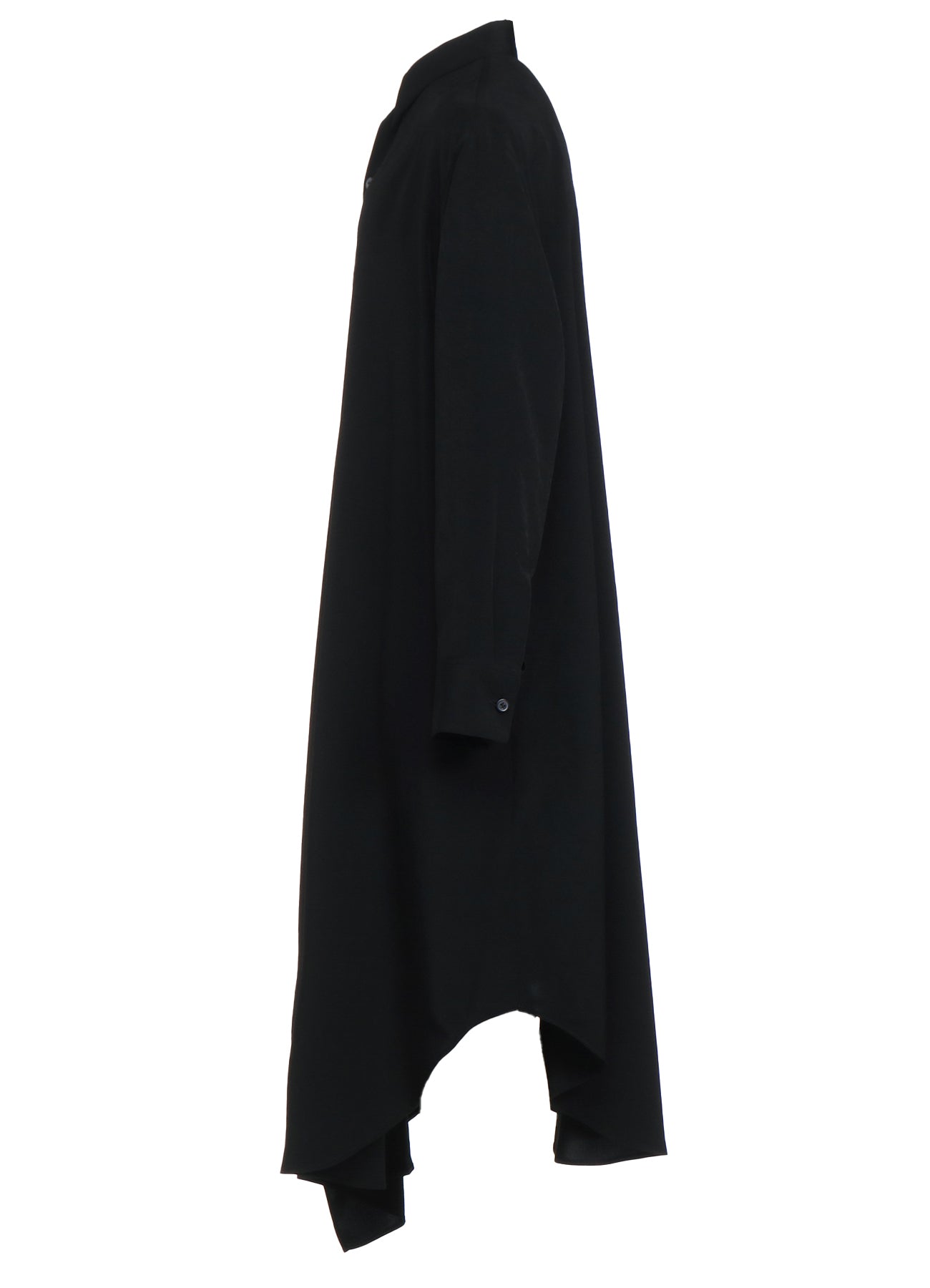 Elegant Crepe de Chine Shirt Dress with Double Tailored Right Front - Perfect for Office Wear & Casual Outings