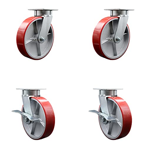 4 Swivel w/2 Side Lock Brakes