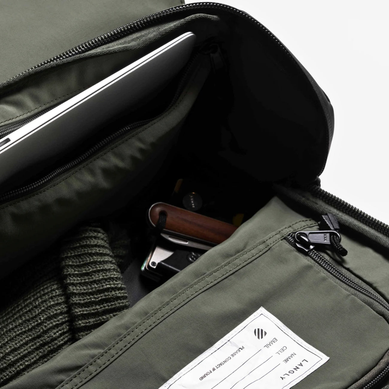 Langly Alpha Globetrotter Camera Backpack - Waterproof DSLR/SLR/Mirrorless Camera Bag with Adjustable Dividers (Forest Green) - Perfect for Travel, Hiking & Outdoor Photography