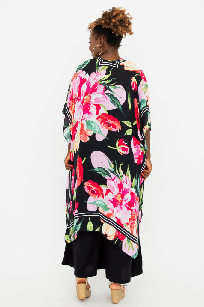 Darcy Floral Print Dress - Bloomingdale Collection - One Size Fits All - Perfect for Summer Parties & Casual Outings