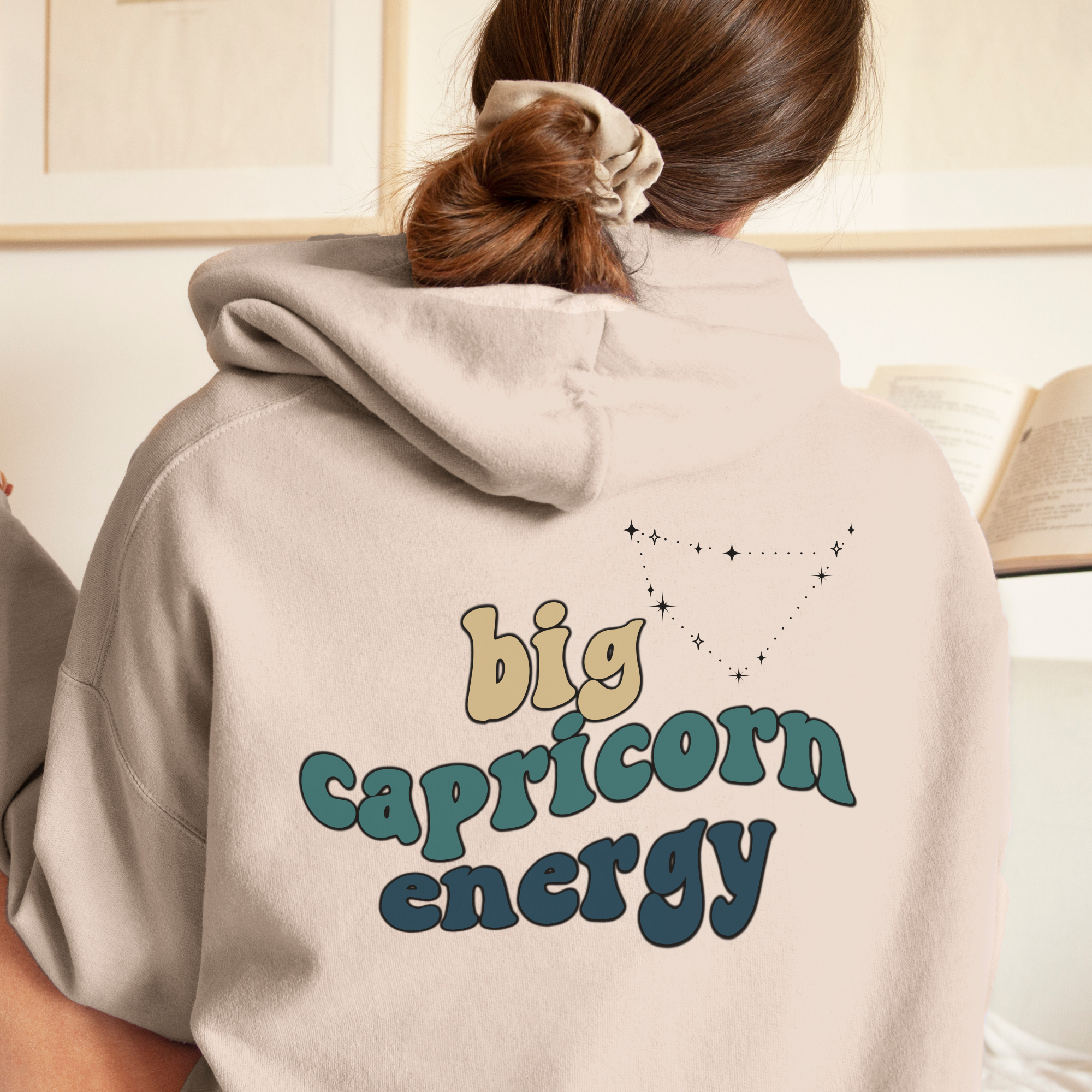 Capricorn Zodiac Hoodie - Big Capricorn Energy Sweatshirt for Astrology Lovers | Perfect Christmas Gift for Capricorn | Cozy Winter Wear & Casual Outfit