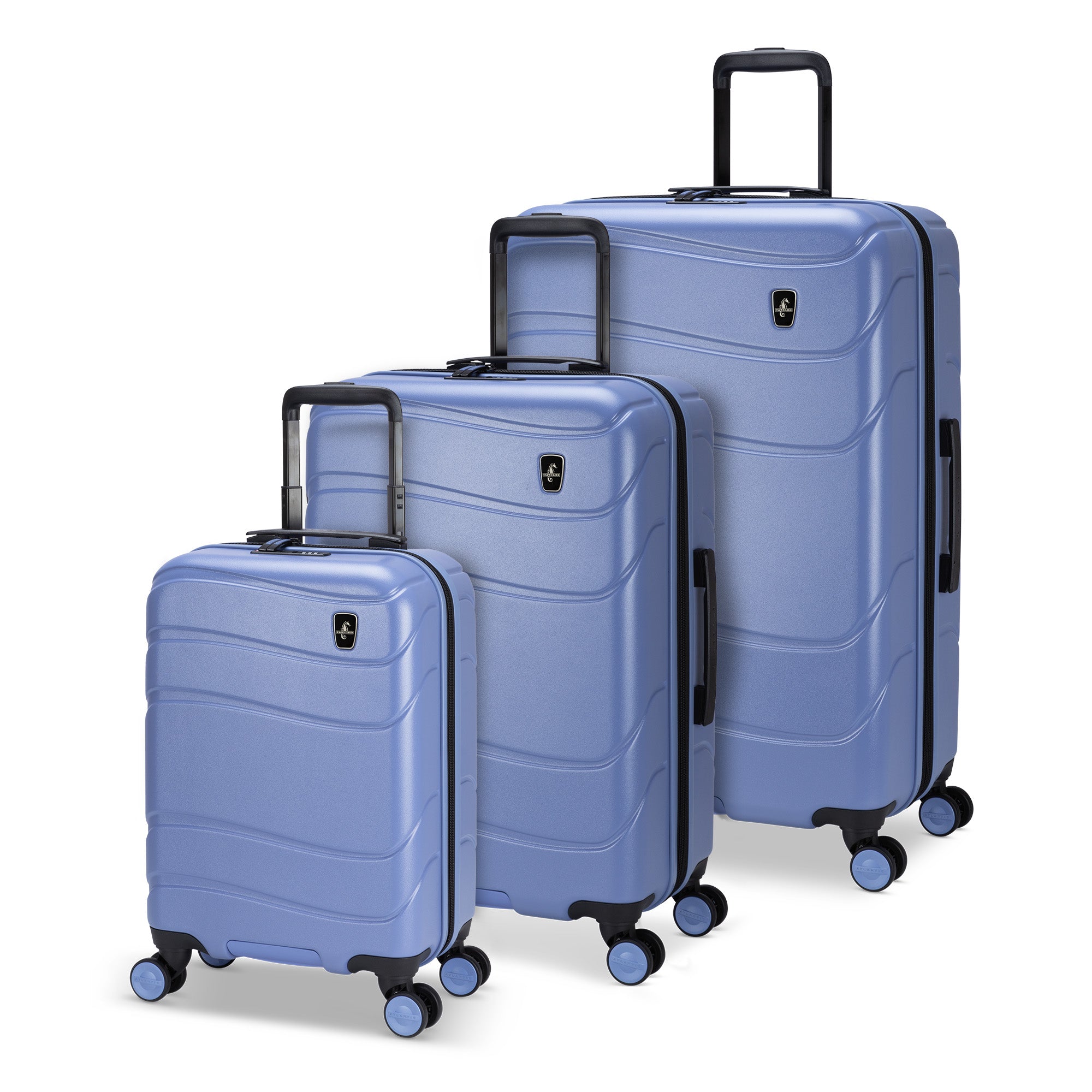 Atlantic Transmarine 3-Piece Luggage Set - Lightweight Spinner Suitcase with TSA Lock, Perfect for Travel, Business Trips & Vacations
