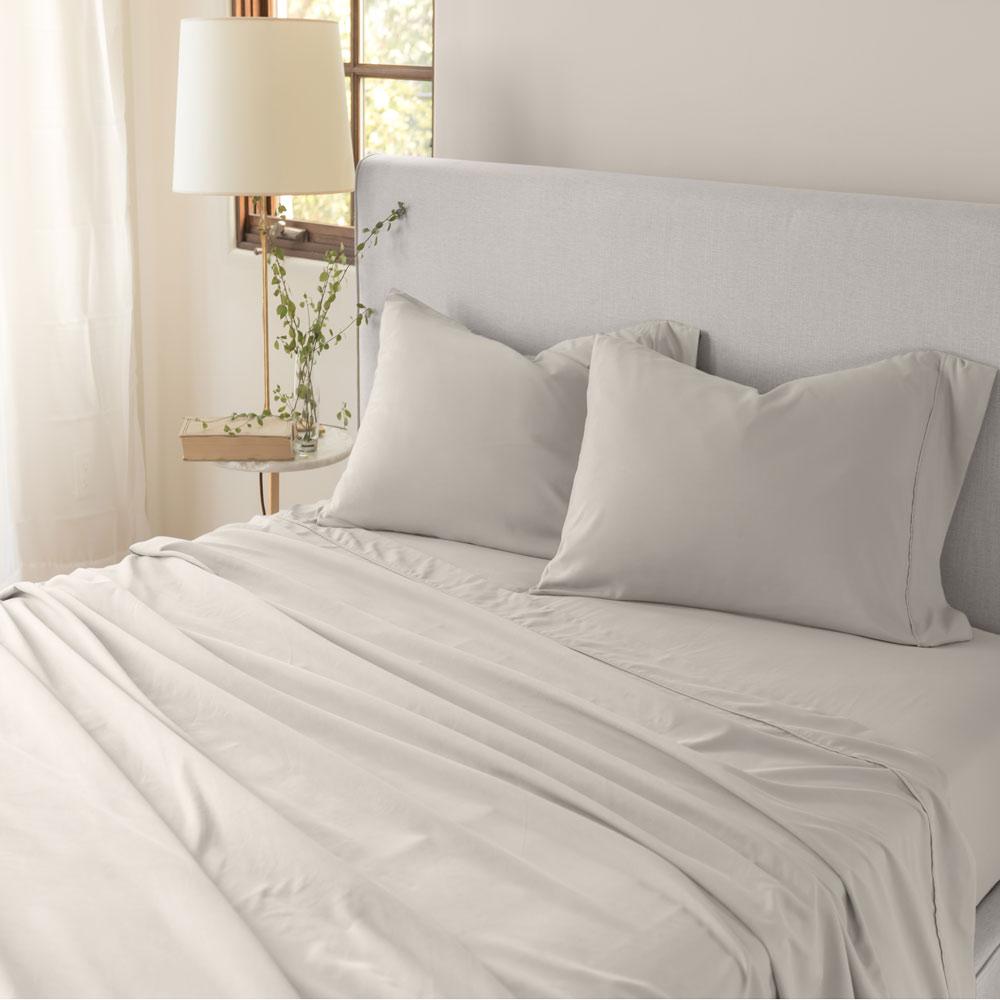 Premium 3-Piece Twin Linen Sheet Set - 100% Breathable Organic Cotton Bedding for Cool Sleep - Perfect for Guest Rooms, Dorms & Cozy Bedrooms