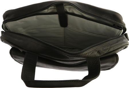 Premium Genuine Leather Slim Top Zip Briefcase for Men - Professional Business Laptop Bag for Work, Office & Travel - Stylish & Durable Work Bag
