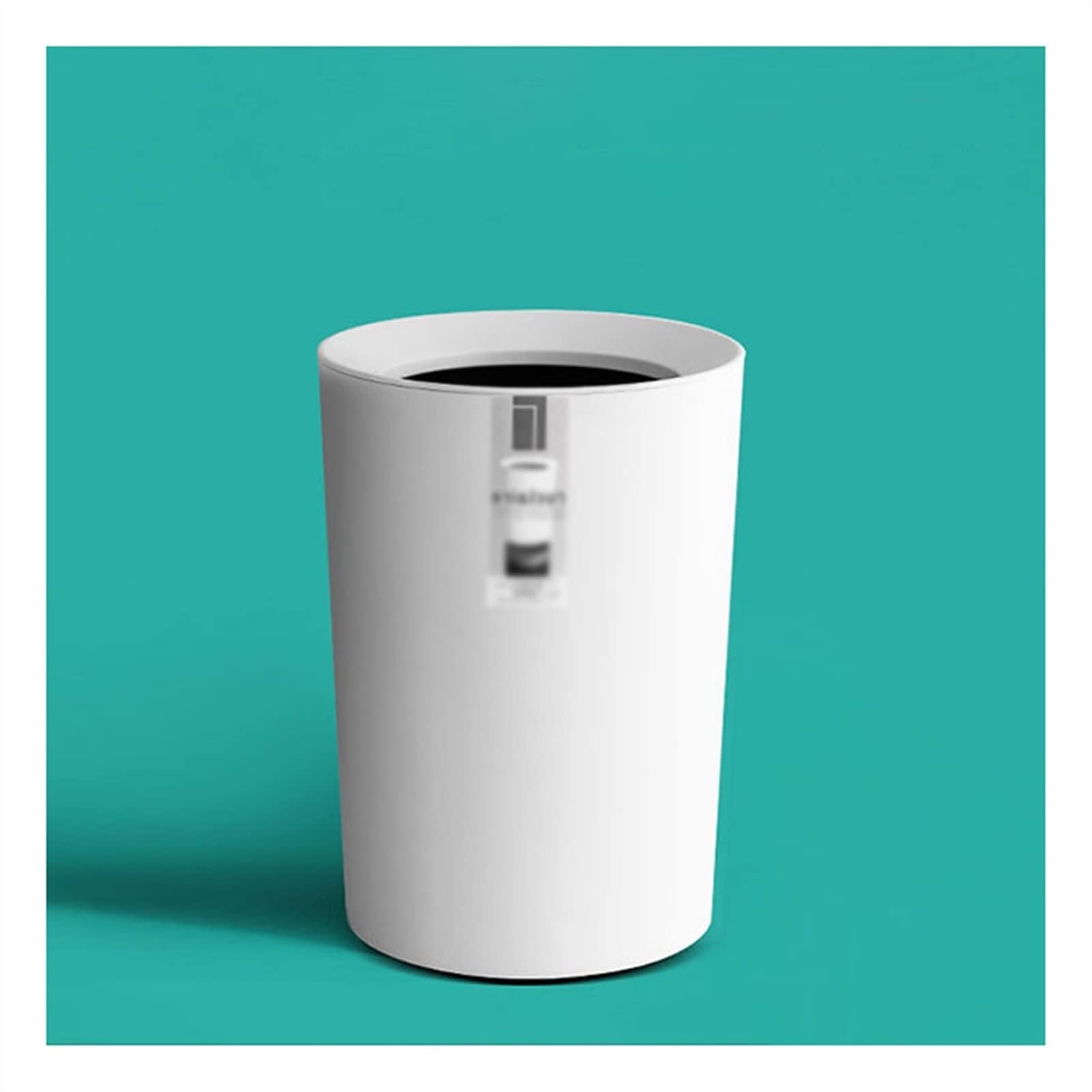 Luxury Lidless Round Trash Can for Kitchen, Office, Living Room & Bedroom - Lightweight Waste Bin with Modern Design for Home & Office Organization (Color B) | Perfect for Bathroom, Toilet Paper Storage & Household Waste Management