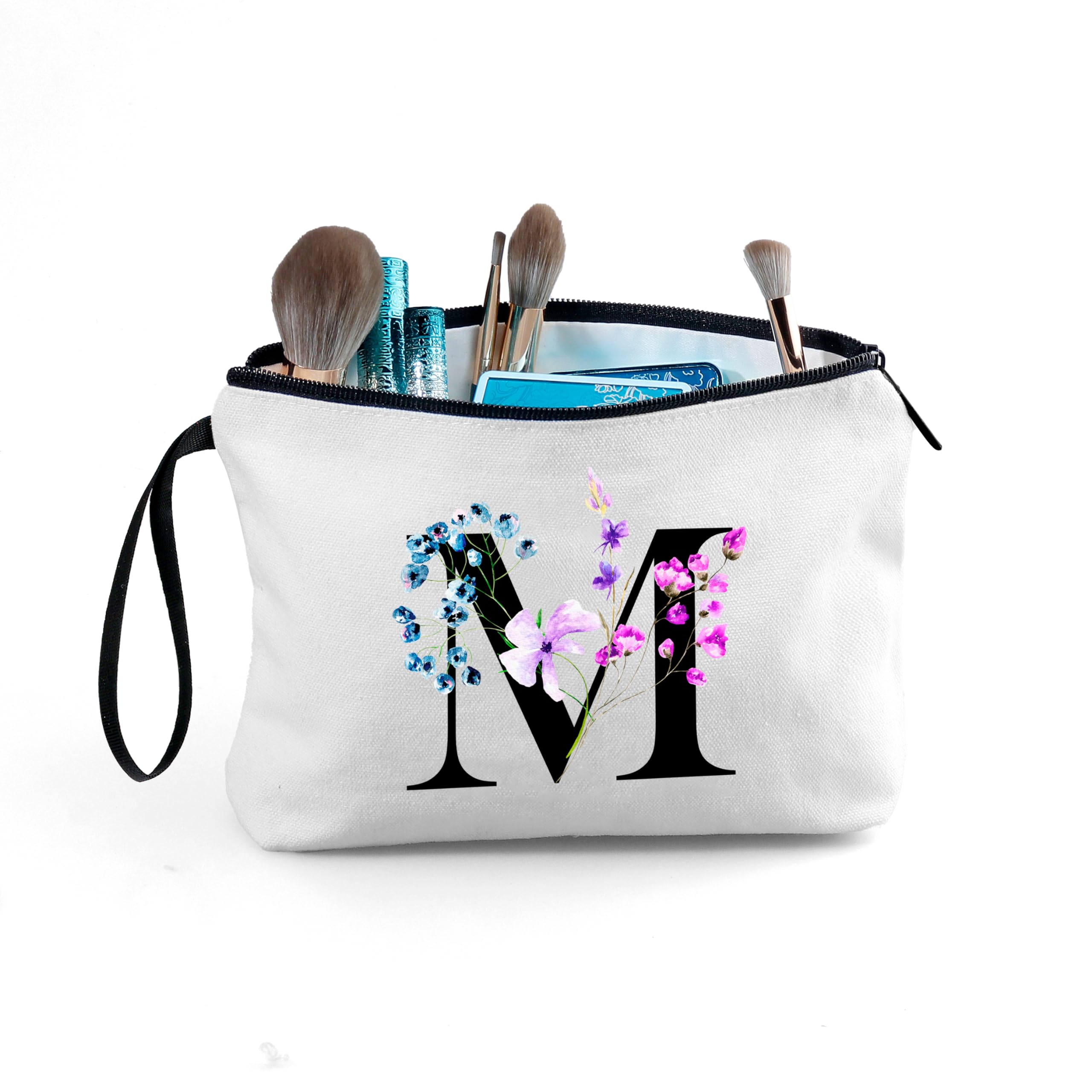 SEAMOON Personalized Makeup Cosmetic Bag with Mirror - Birthday Gift for Women, Mom, Bridesmaid, Teacher, Friend - Valentine's Day, Mother's Day, Christmas, Graduation Present - Perfect for Travel, Bridal Party, and Everyday Use