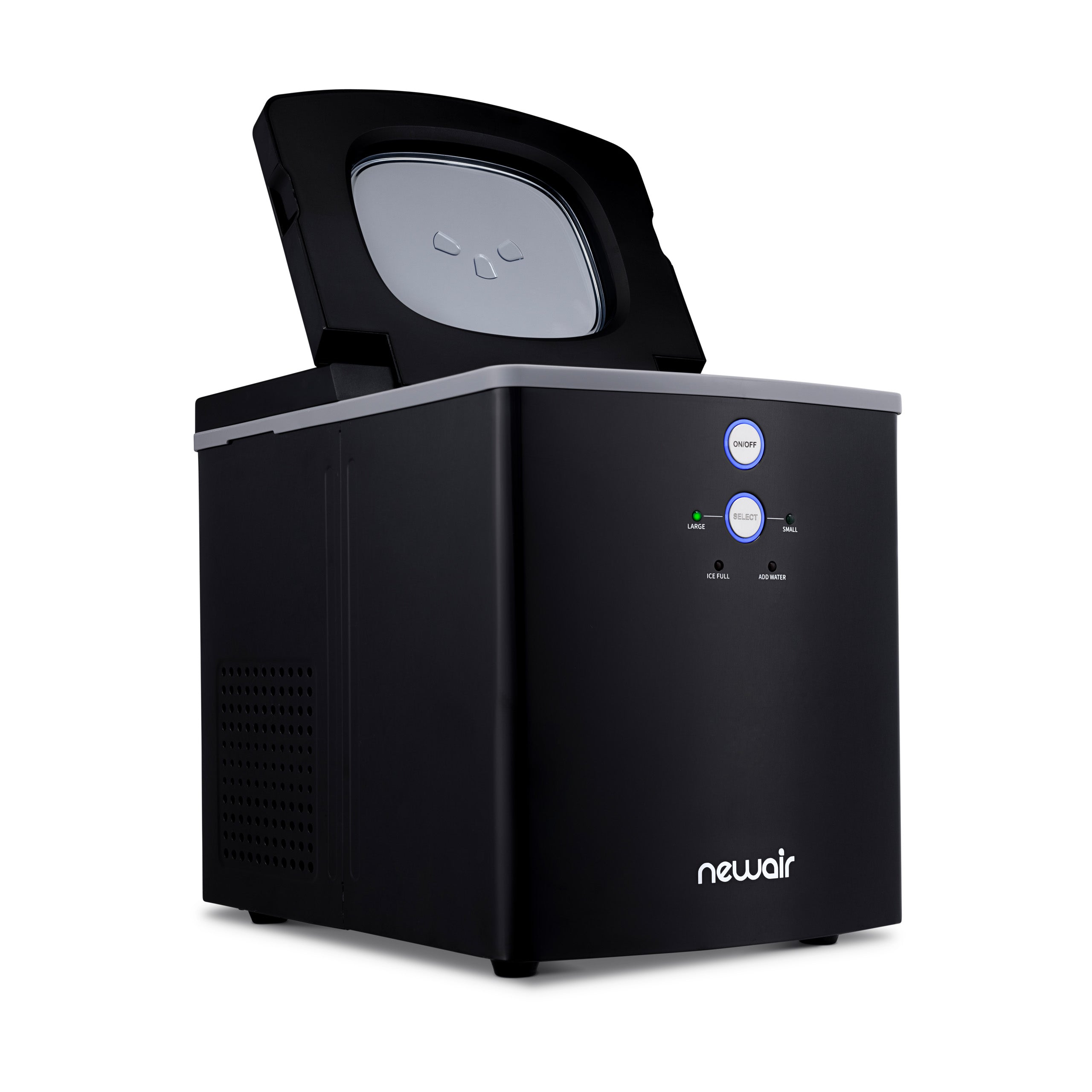 Newair® Countertop Ice Maker - 33 lbs/day, Bullet Ice, Fast & Quiet, Perfect for Home, Office, or Outdoor Use - Black