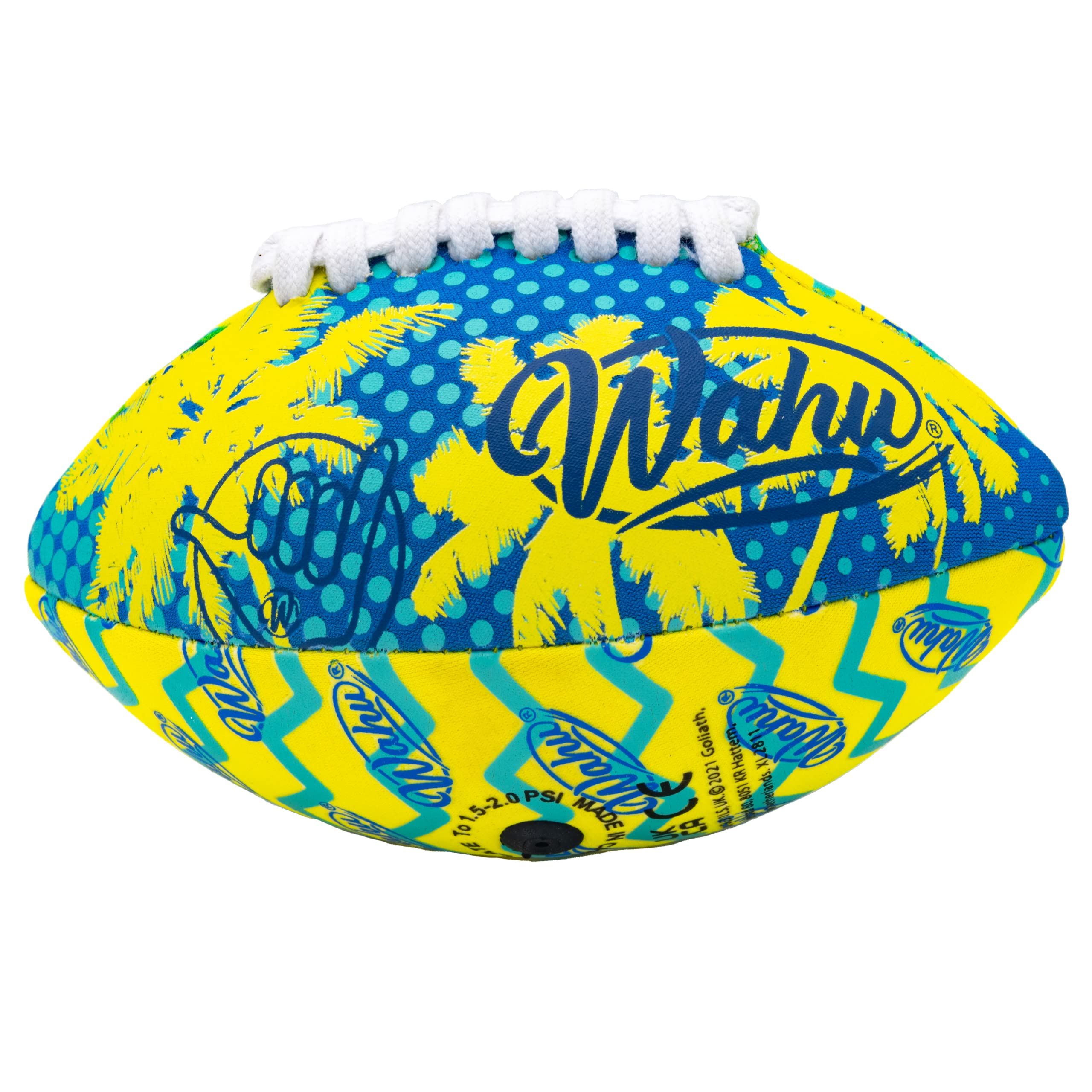 Wahu 100% Waterproof Mini Beach Football with Real Laces - 6.5