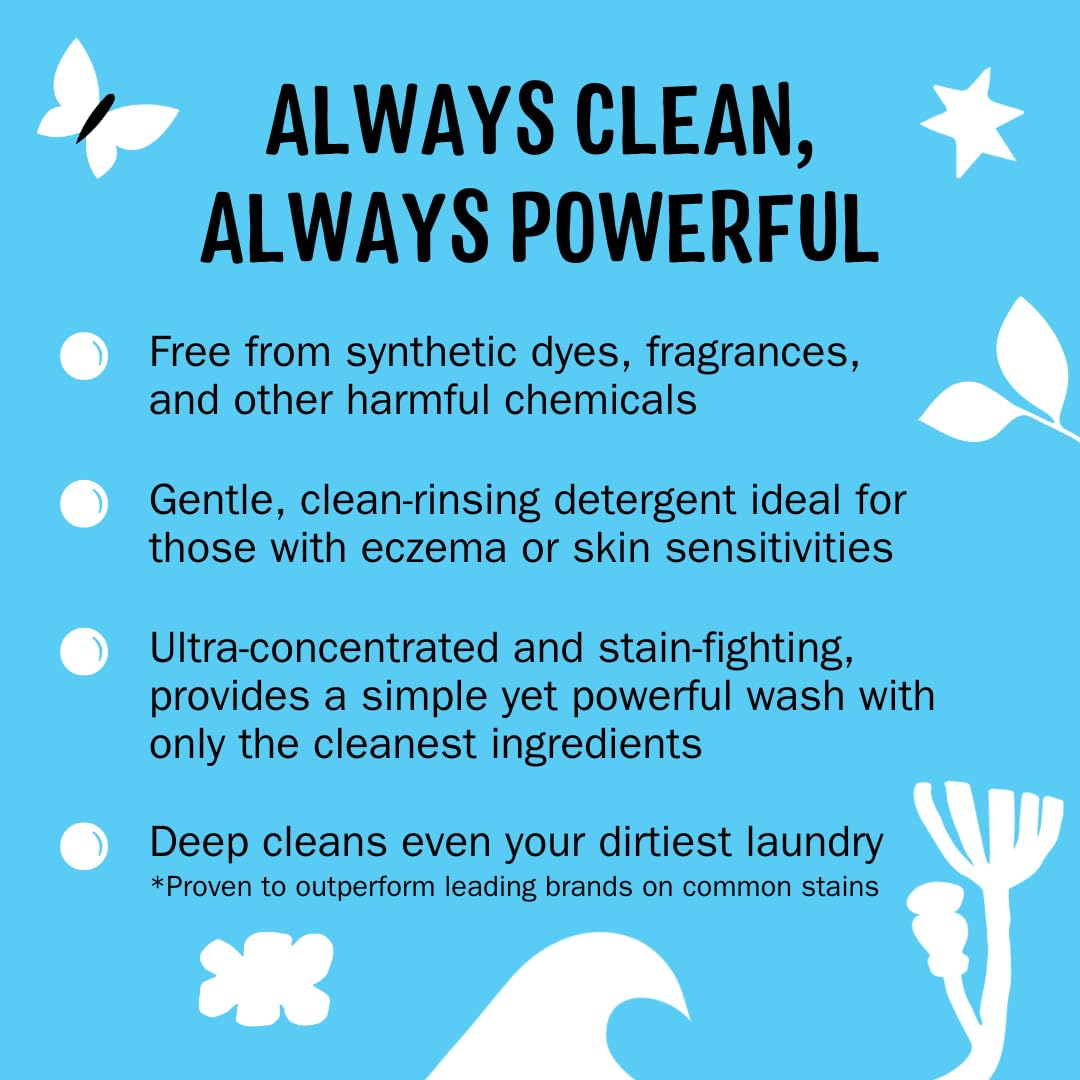 Molly's Suds Original Laundry Detergent Powder for Sensitive Skin - Hypoallergenic, Eco-Friendly Stain Remover with Natural Peppermint Scent (70 Loads) | Gentle on Baby Clothes & Perfect for Allergy-Prone Families