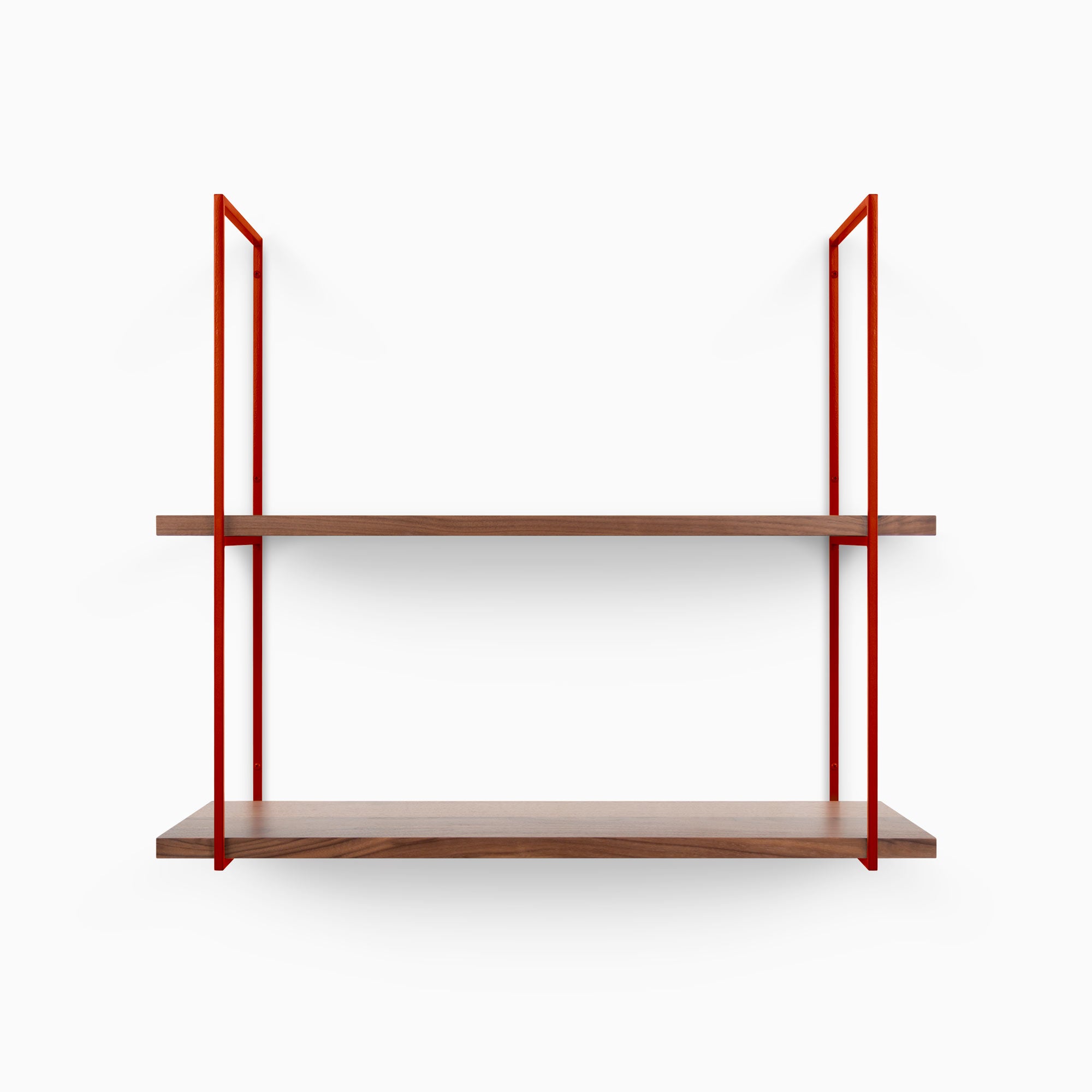 Lloyd Walnut 2 Tiered Shelf - Rustic Wooden Display Stand for Home Decor, Books & Plants | Perfect for Living Room, Bedroom or Office Organization