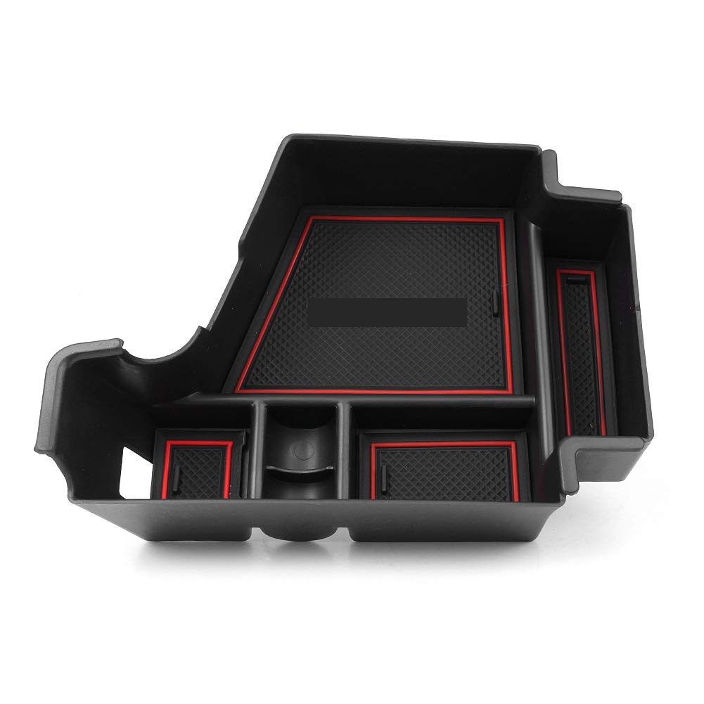 Premium Car Center Console Organizer - Secondary Storage Box for Volvo XC60 2018 | Durable Armrest Box with Multiple Compartments | Perfect for Road Trips, Daily Commute & Car Organization
