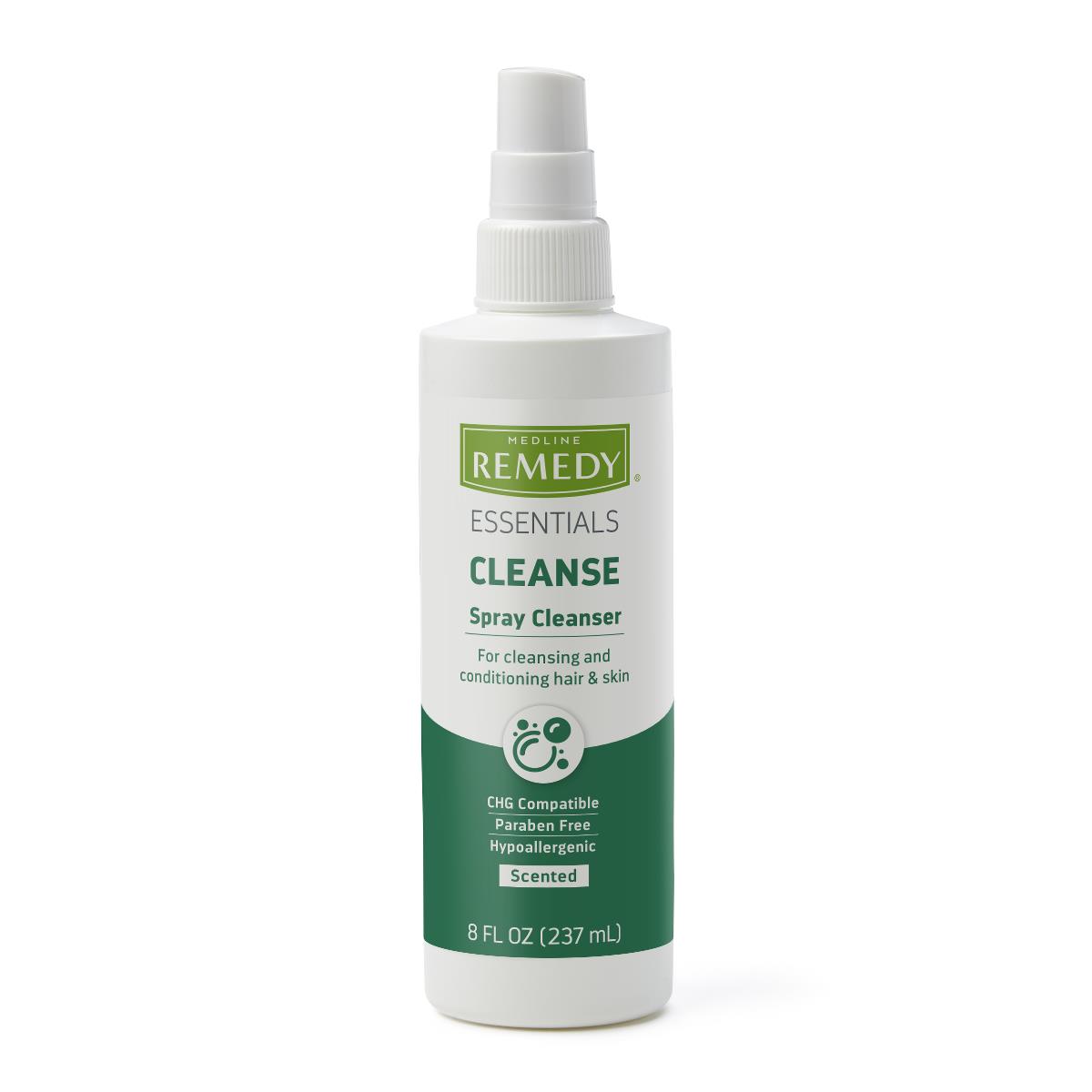 Medline Remedy Essentials No Rinse Spray Skin Cleanser - Perineal Wash for Sensitive Skin | Gentle Cleansing Spray for Adults & Elderly Care | Ideal for Bedridden Patients & Postpartum Hygiene