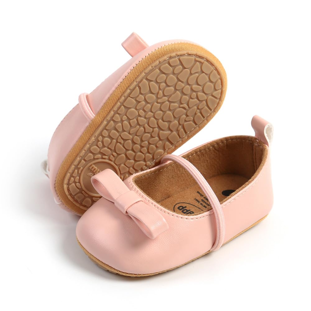 Baby Girl Soft Sole Mary Jane Shoes - Infant Toddler Walking Flat Shoes for Prewalkers & Weddings | Comfortable Crib Shoes for First Steps & Special Occasions