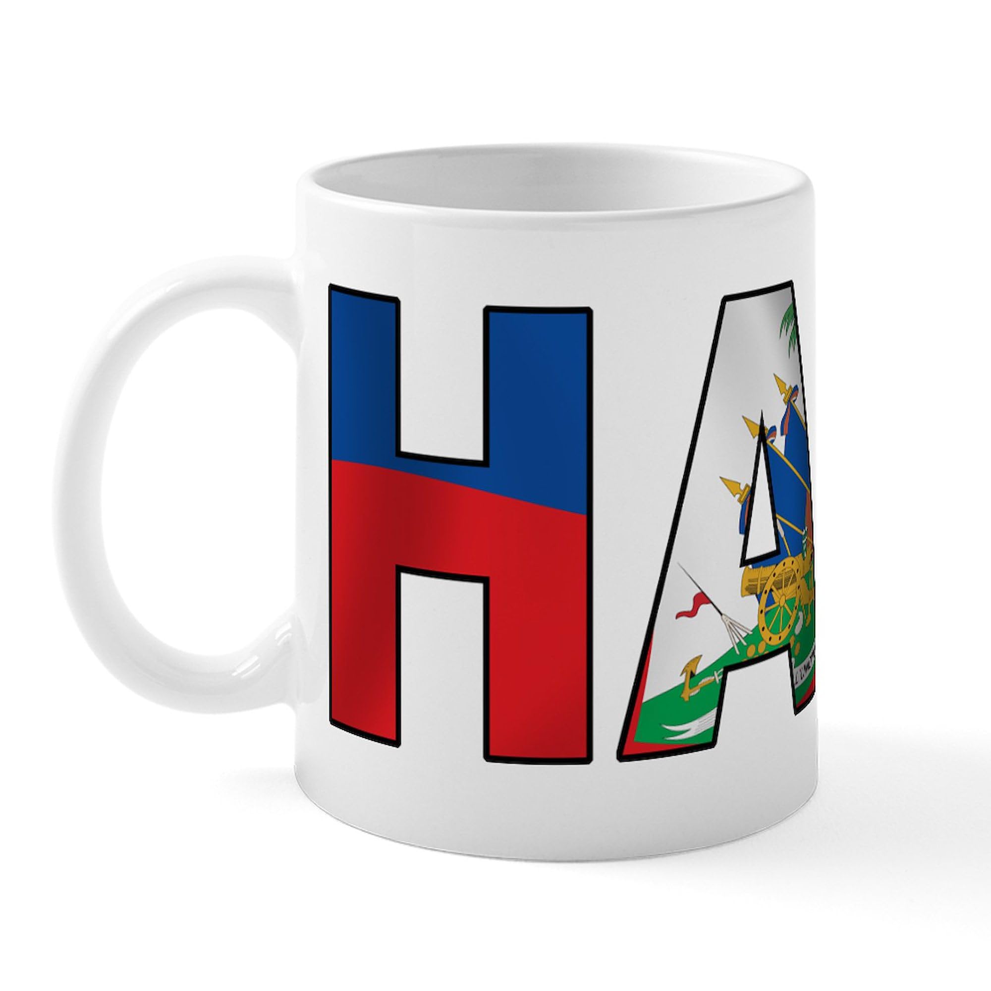 Haiti Ceramic Coffee Mug 11 oz (325 ml) - Durable & Stylish Travel Mug for Coffee, Tea, Hot Chocolate - Perfect for Home, Office, Camping & Gifts