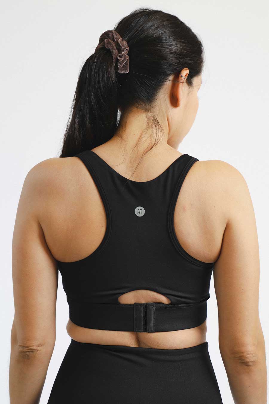 Best Maternity Sports Bra for Active Moms - Breathable & Supportive Nursing Workout Top - Black | Perfect for Yoga, Running & Postpartum Exercise