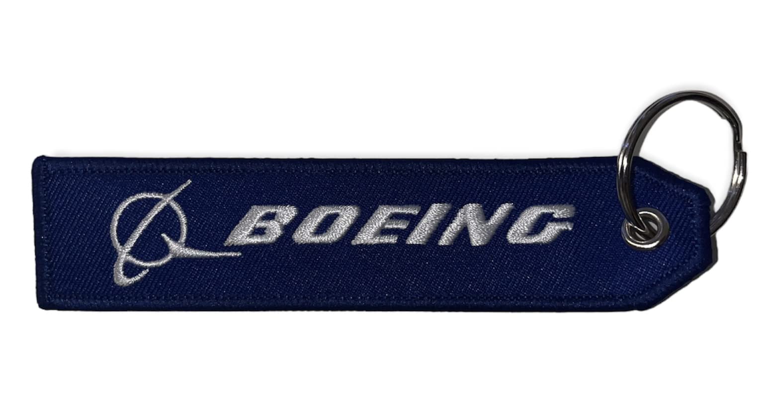 Boeing Airplane Keychain & Luggage Tag Set - 3 Pack with Airline Logo in Blue | Perfect for Travel Enthusiasts & Aviation Lovers