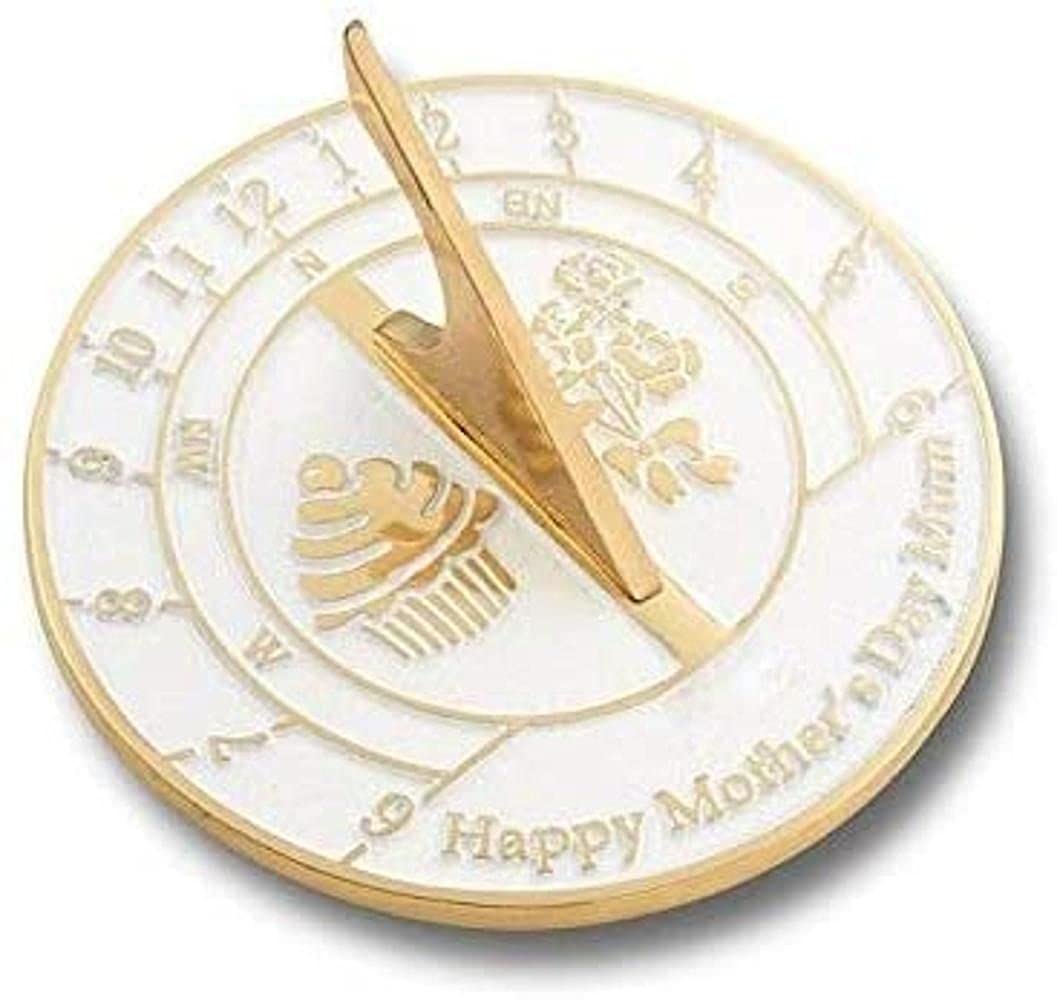 Handmade Heavy Duty Cast Brass Sundial - Unique Outdoor Garden Decor, Perfect Mother's Day Gift for Sun Lovers & Nautical Enthusiasts | Ideal for Backyard, Patio & Coastal Home Decor