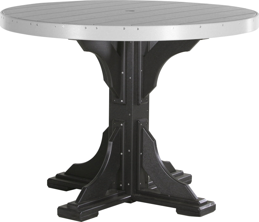 LuxCraft 4-Foot Round Dining Table Set - Perfect for Small Spaces, Kitchens & Outdoor Patios