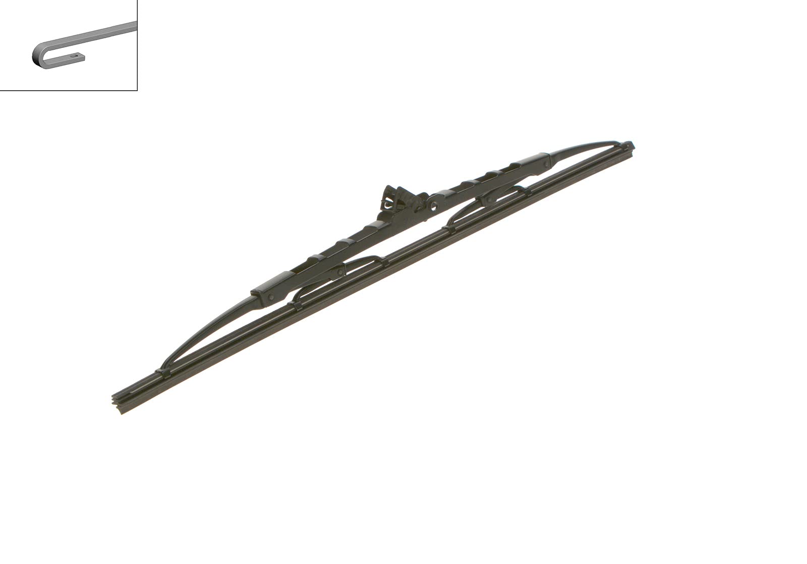 BOSCH H405 Super Plus Conventional Rear Wiper Blade 400mm - Perfect for SUVs, Trucks, and Sedans - Durable All-Season Windshield Wiper Replacement