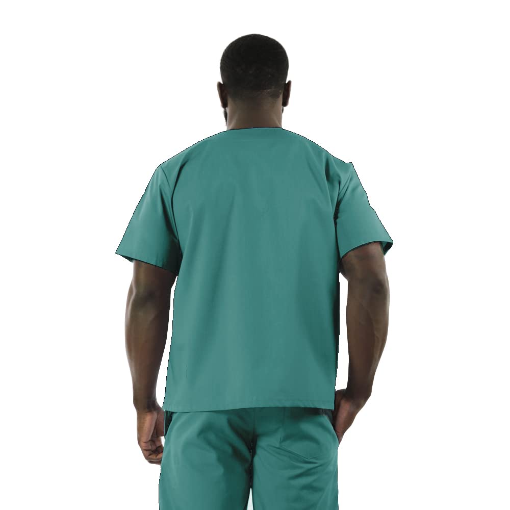 Unisex V-Neck Scrubs Top - Comfortable Doctor & Nurse Coat for Medical Professionals | Perfect for Hospital, Lab & Yoga | Breathable Healthcare Workwear for Long Shifts & Clinical Duties