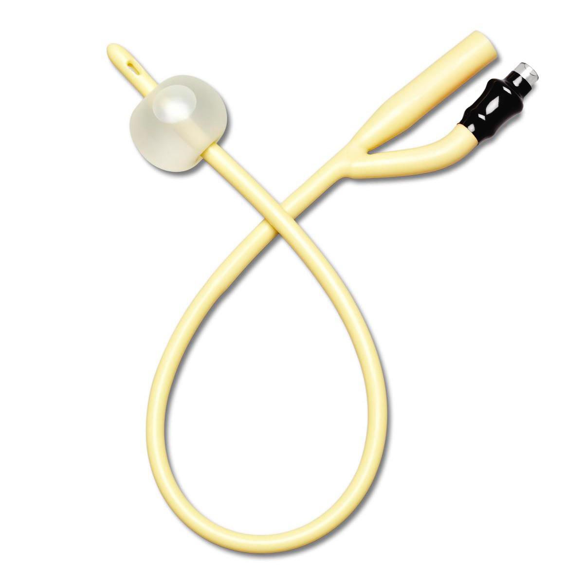 Premium Silicone Elastomer Coated Latex Foley Catheter - Medline Brand - Available in All Sizes for Hospital, Home & Clinical Use