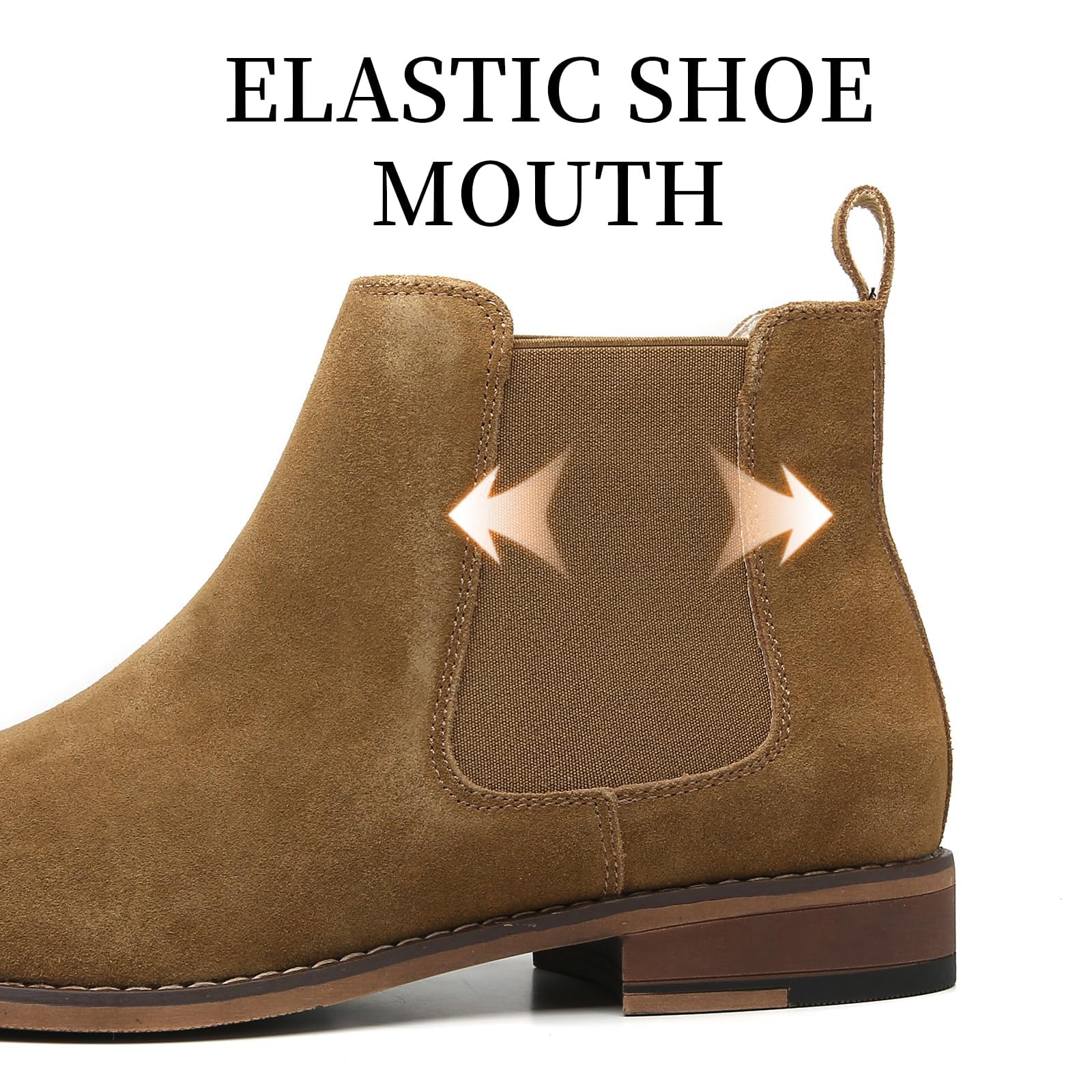 Men's Classic Chelsea Boots - Elastic Dress Boots for Casual Wear | Comfortable & Stylish Ankle Boots for Work, Date & Everyday Outfits