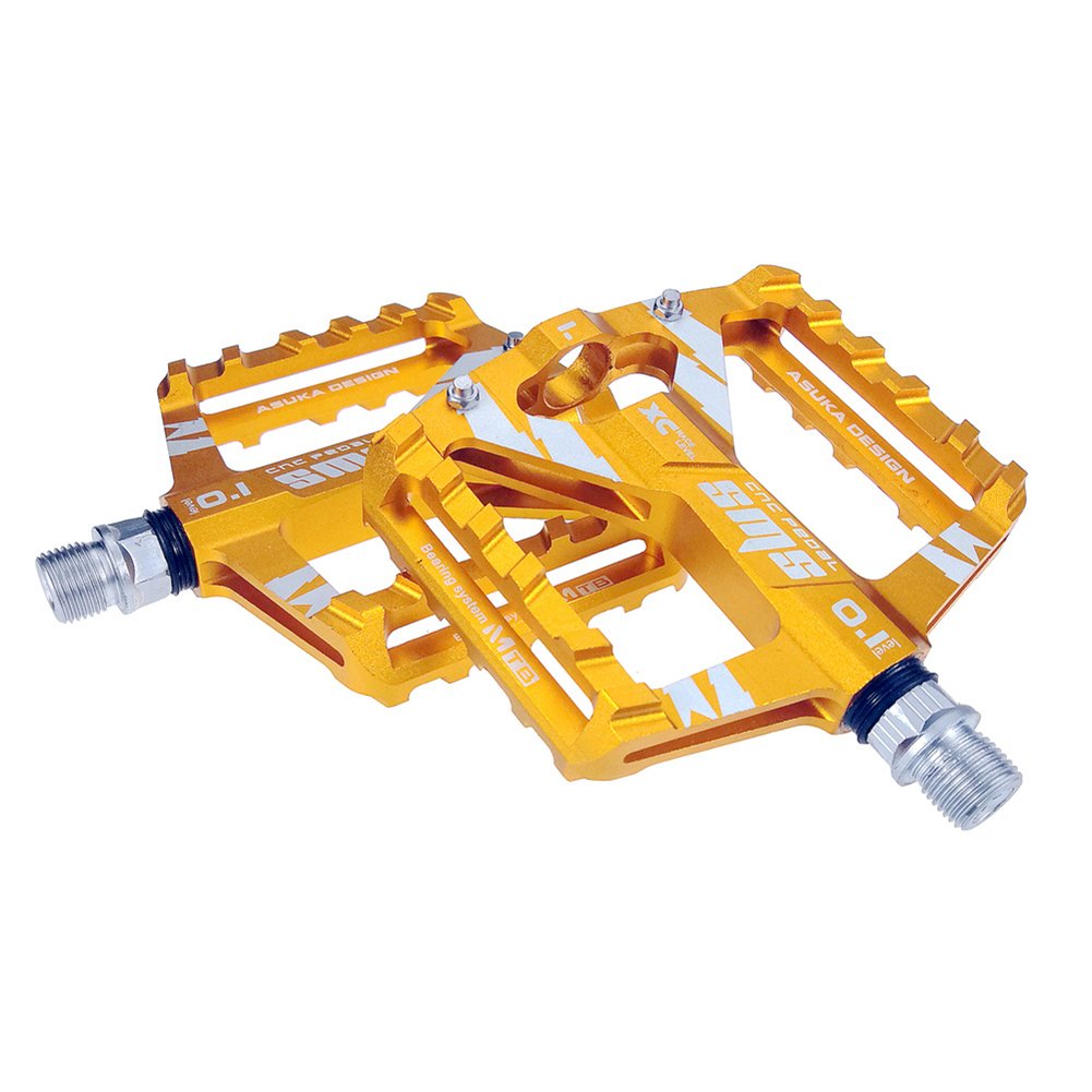 **AECBUY Lightweight Aluminum Alloy MTB Bike Pedals - 9/16