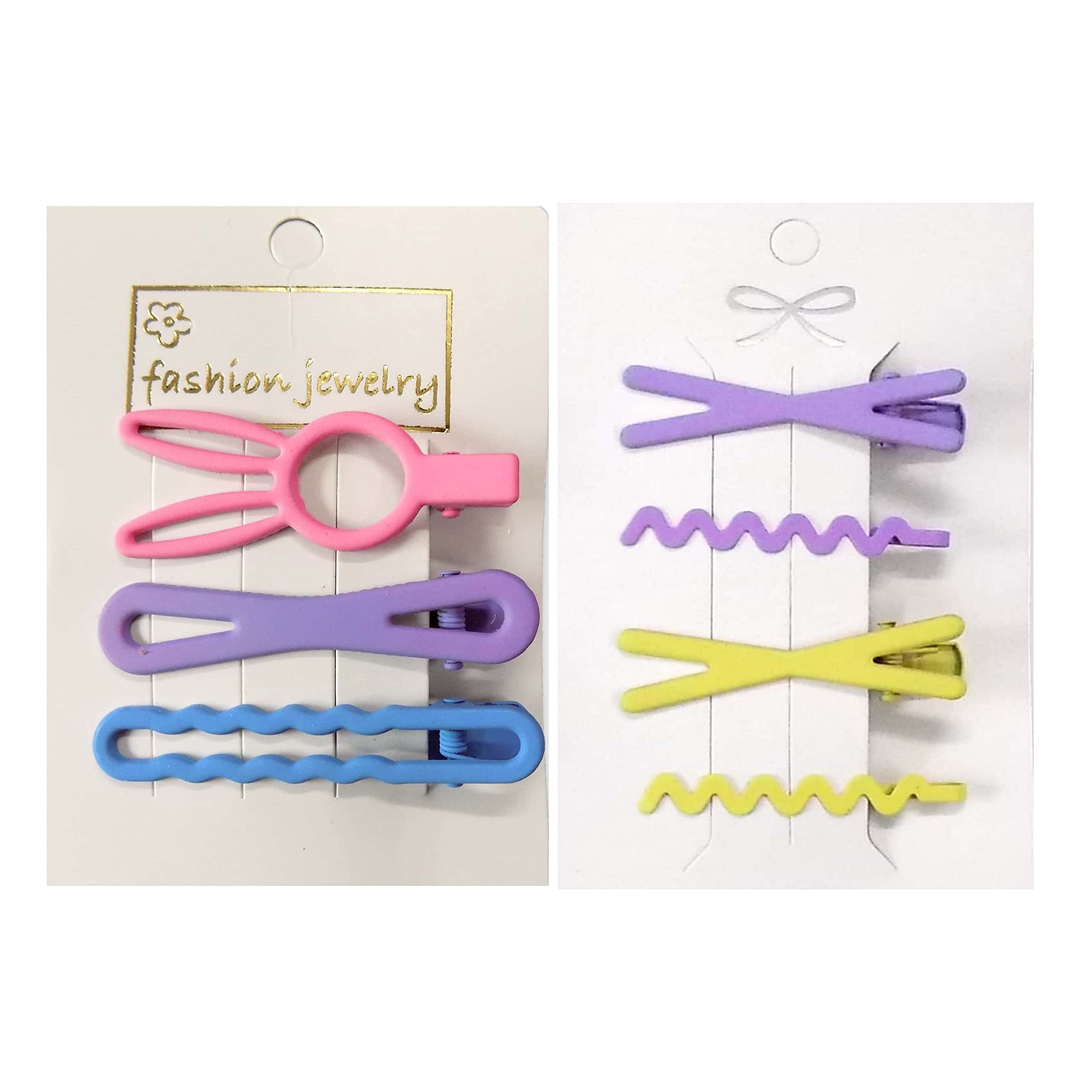 BELLO TOKO 8 Pack Women's Hair Clips Set - Multi-Design Metal Hairpins for Girls & Women | Hair Accessories for School, Work, Party & Everyday Use