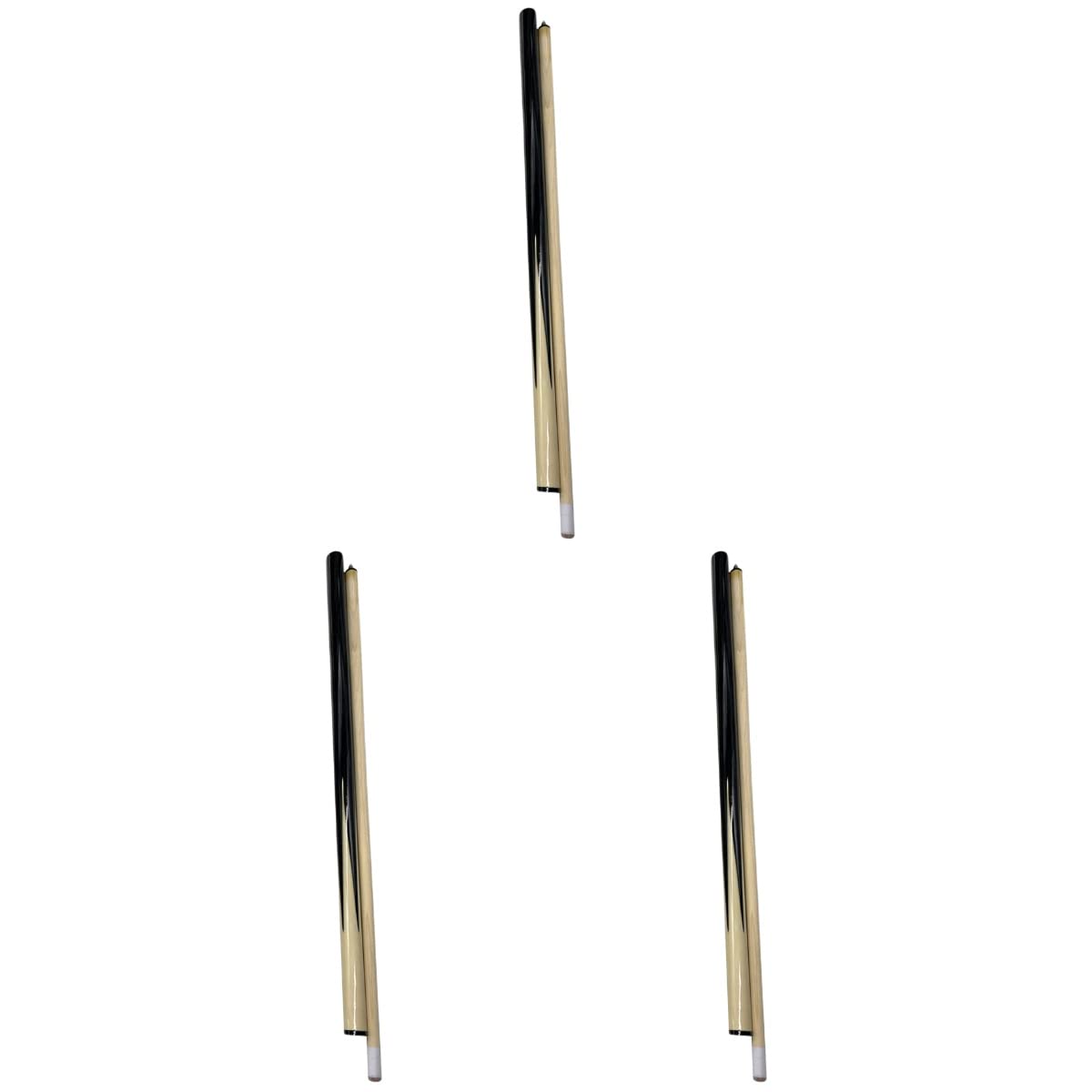 PRETYZOOM 3pcs 550g American White Wood Pool Cue Sticks - Professional Billiard Cues for Practice, Bar, House, Game Room, and Tournament Use
