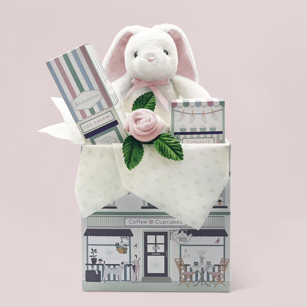Hello Baby Gift Set for Newborn Girls - Pink Baby Shower Present, New Mom Care Package, Infant Welcome Box | Perfect for Baby Showers, Birthdays & Hospital Visits