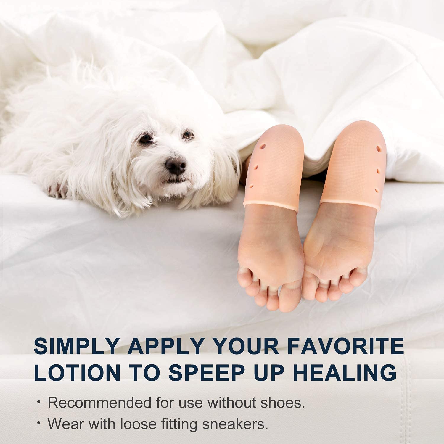 Spefez Women's Silicone Heel Socks for Pain Relief & Crack Repair - Plantar Fasciitis Support with Gel Pad (Half Heel) - Moisturizing Cream - Perfect for Daily Wear, Work & Home Comfort