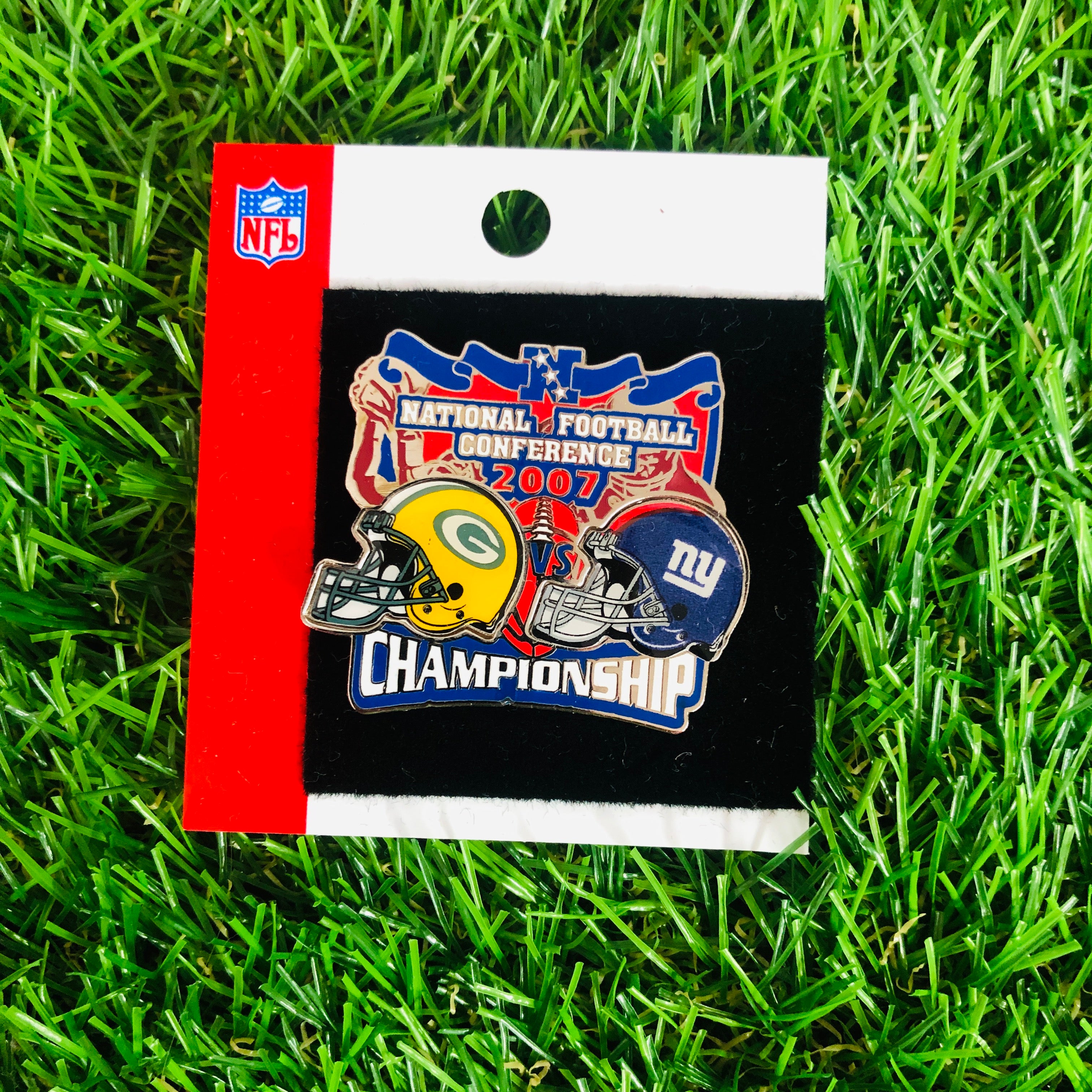 New York Giants 2007 NFC Championship Game Commemorative Collectible Pin - Perfect for Football Fans, Sports Memorabilia Collectors & Game Day Decor