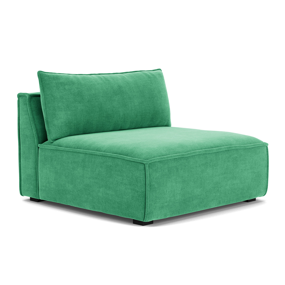 Daphne Fabric Modular 1-Seater Sofa (Armless) - Compact & Stylish for Small Spaces, Apartments, and Living Rooms