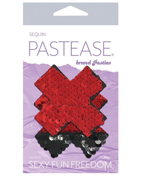 Pastease Premium Color Changing Flip Sequins Crossbody Bag - Red/Black One Size | Trendy Reversible Purse for Parties, Travel & Everyday Use
