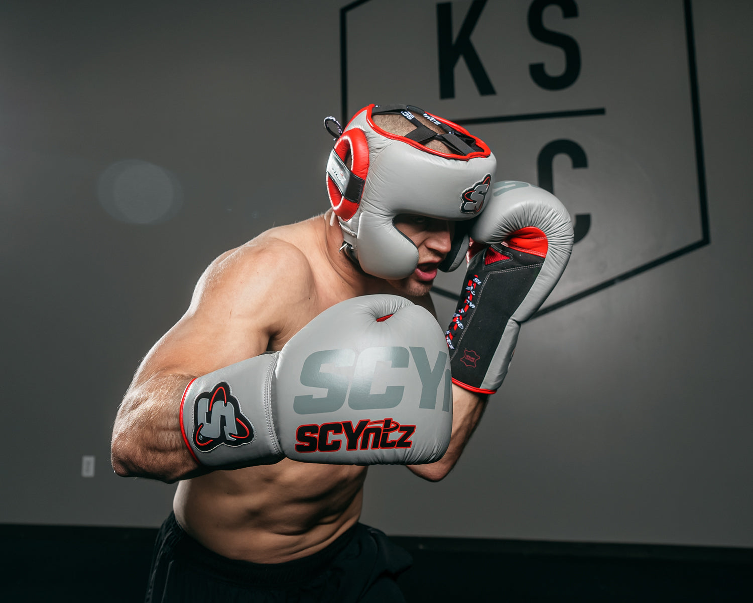 Premium SCYntz Leather Sparring Boxing Gloves for Training & MMA - Heavy Bag Workouts, Kickboxing, Muay Thai & Martial Arts Practice