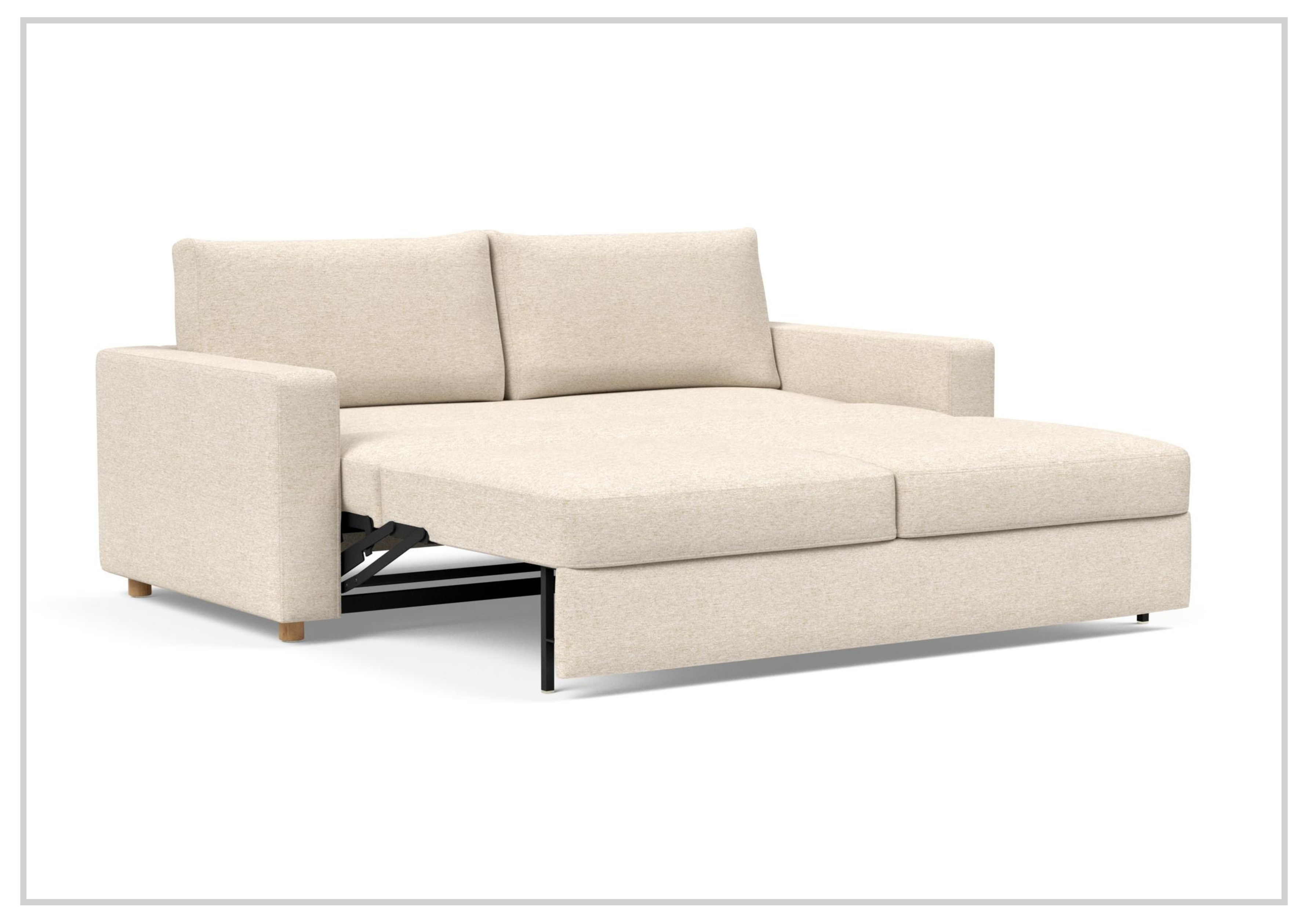 Innovation Living Neah Fabric 2-Seater King Size Sleeper Sofa Bed - Convertible Comfort for Small Spaces & Guest Rooms