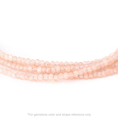 Gemstone Mini Hammered Disc Station Necklace - Dainty Wrap Necklace for Women - Perfect for Layering, Everyday Wear & Gift Giving
