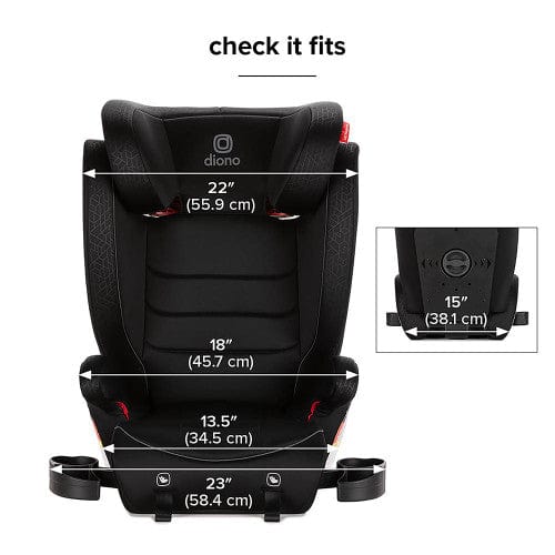 Diono Monterey 2XT Latch Booster Car Seat for Kids - High Back Convertible Safety Car Seat with LATCH System for Toddlers & Big Kids - Perfect for Travel & Everyday Use