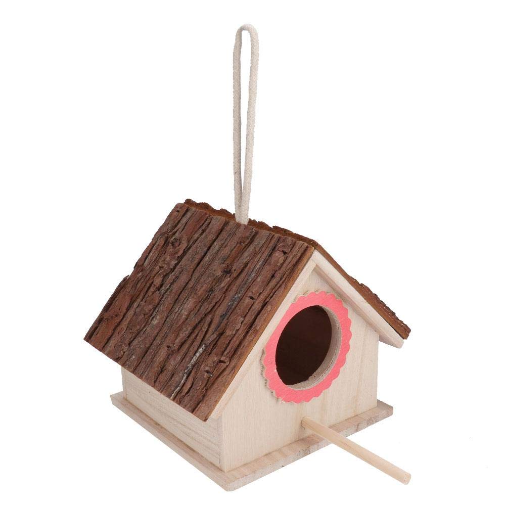 Pasamer Wooden Bird Breeding Box - Small Pet Bird Nest House for Breeding, Cage Accessories - Perfect for Parrots, Lovebirds, Finches & Other Small Birds